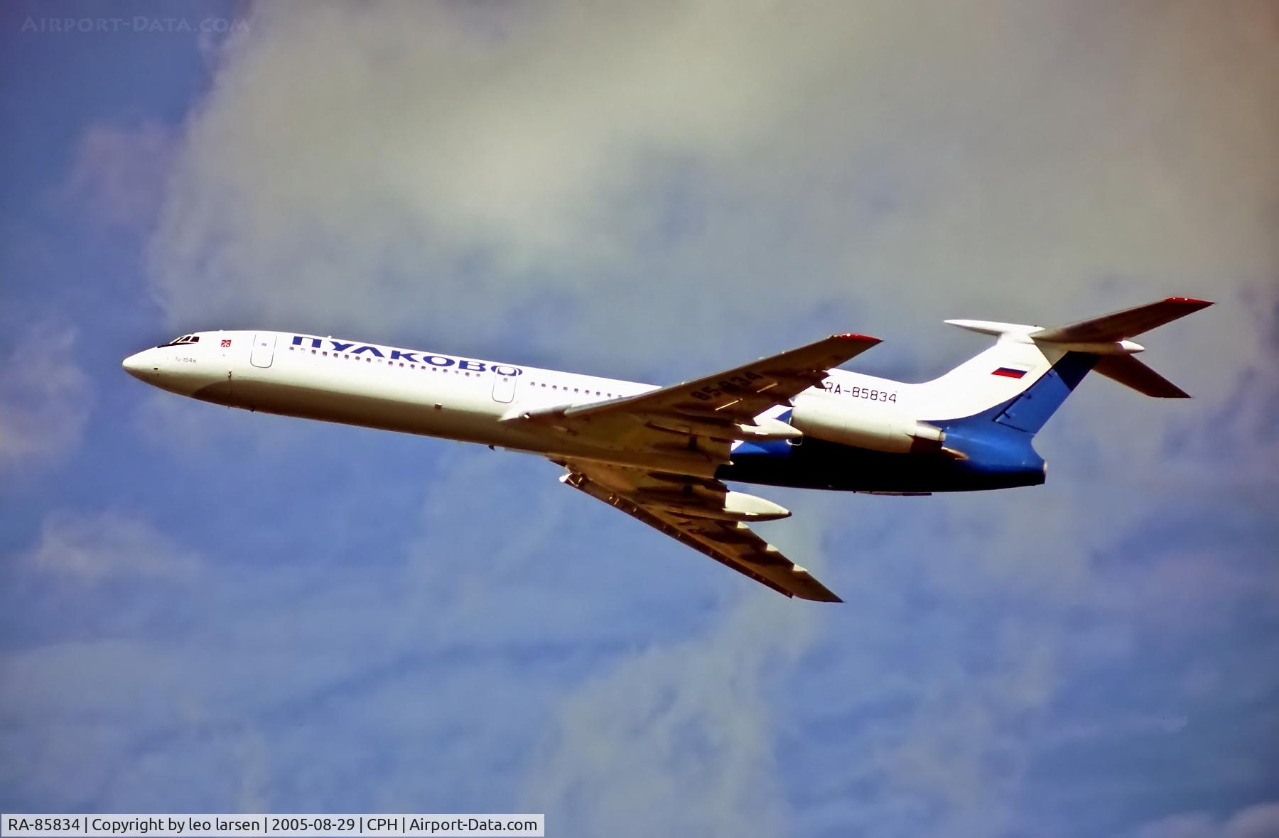 RA-85834, 1997 Tupolev Tu-154M C/N 97A1014, Copenhagen 29.5.2005