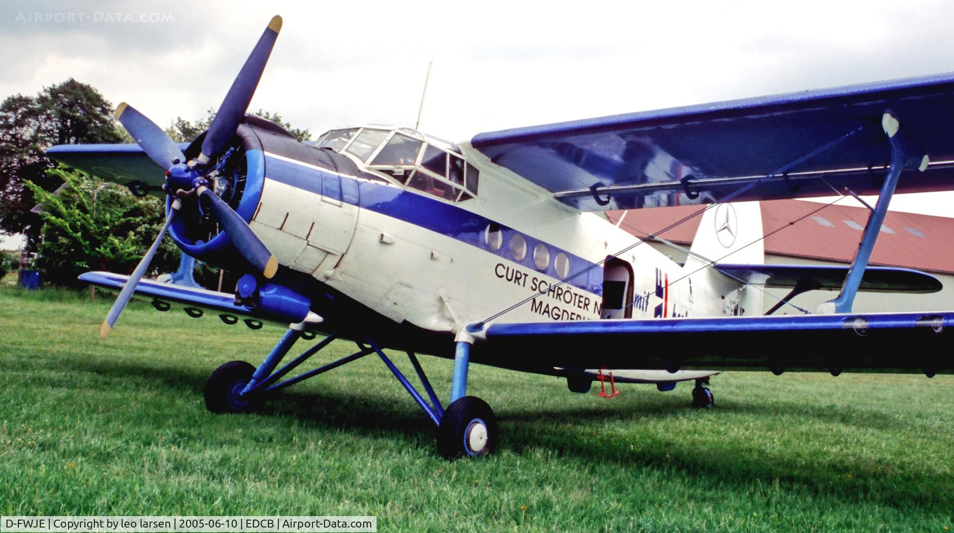 D-FWJE, 1970 Antonov An-2T C/N 1G108-69, Ballenstedt 10.6.2005