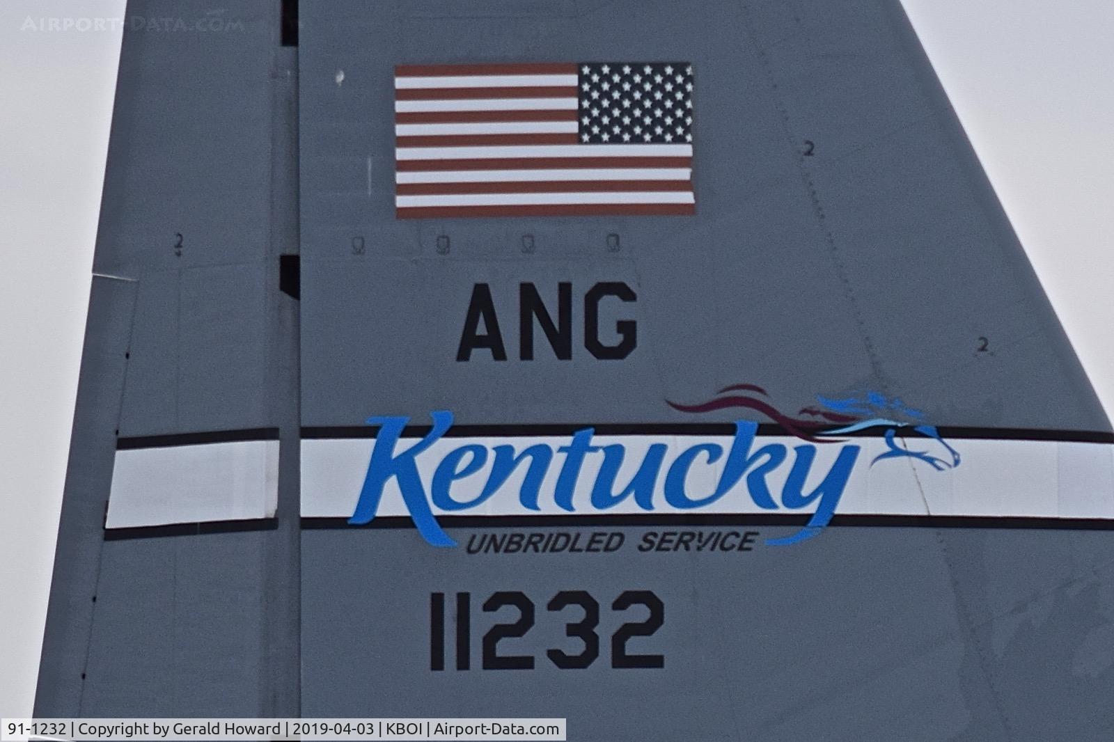 91-1232, 1991 Lockheed C-130H Hercules C/N 382-5282, Kentucky Air National Guard.