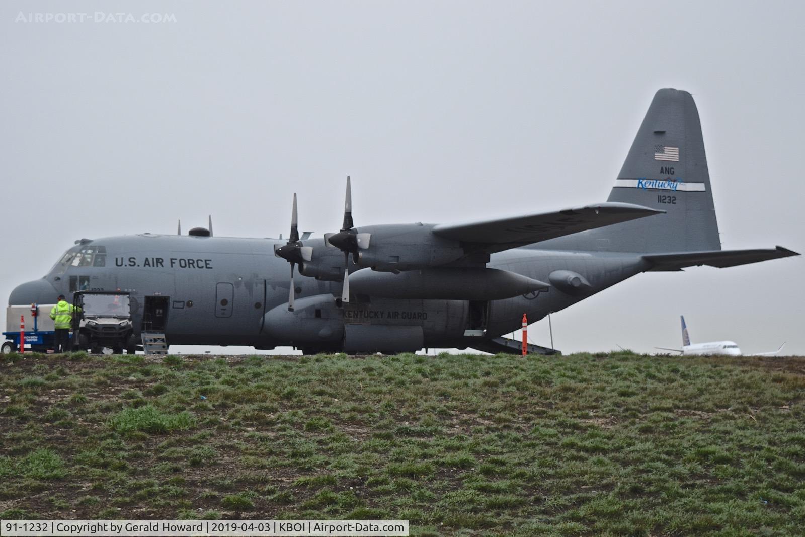 91-1232, 1991 Lockheed C-130H Hercules C/N 382-5282, Kentucky Air National Guard.