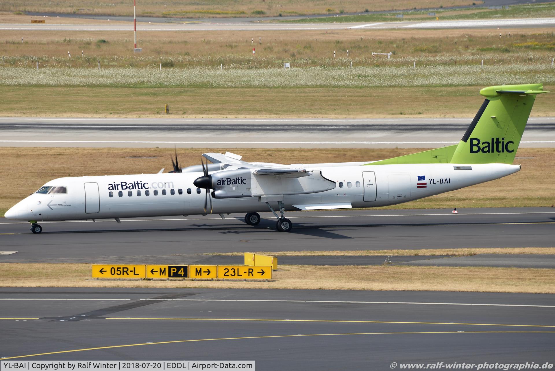 YL-BAI, 2010 De Havilland Canada DHC-8-402Q Dash 8 Dash 8 C/N 4302, De Havilland Canada DHC-8-402 Dash 8 - BT BTI Air Baltic - 4302 - YL-BAI - 20.07.2018 - DUS