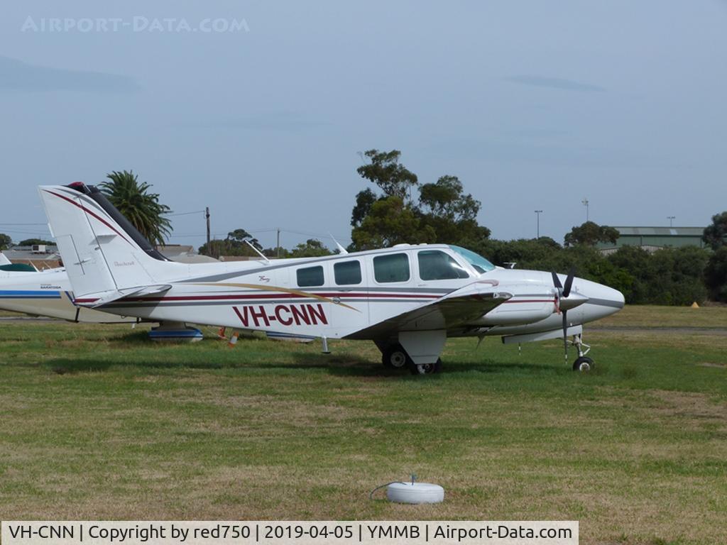 VH-CNN, 1998 Beech 58 Baron C/N TH-1868, Beech Baron VH-CNN at Moorabbin Apr 5 2019