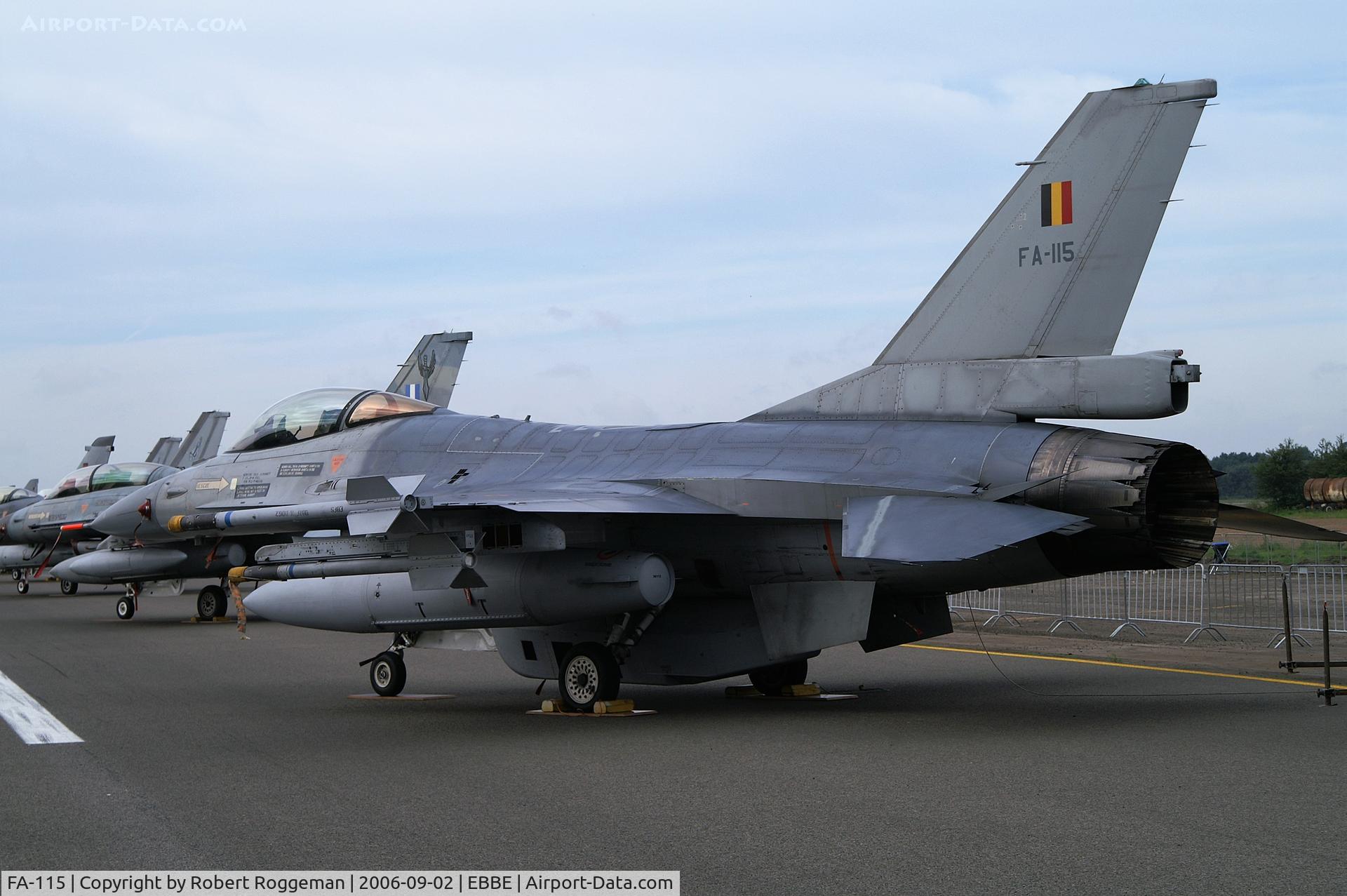FA-115, SABCA F-16AM Fighting Falcon C/N 6H-115, DEFENCE DAY.