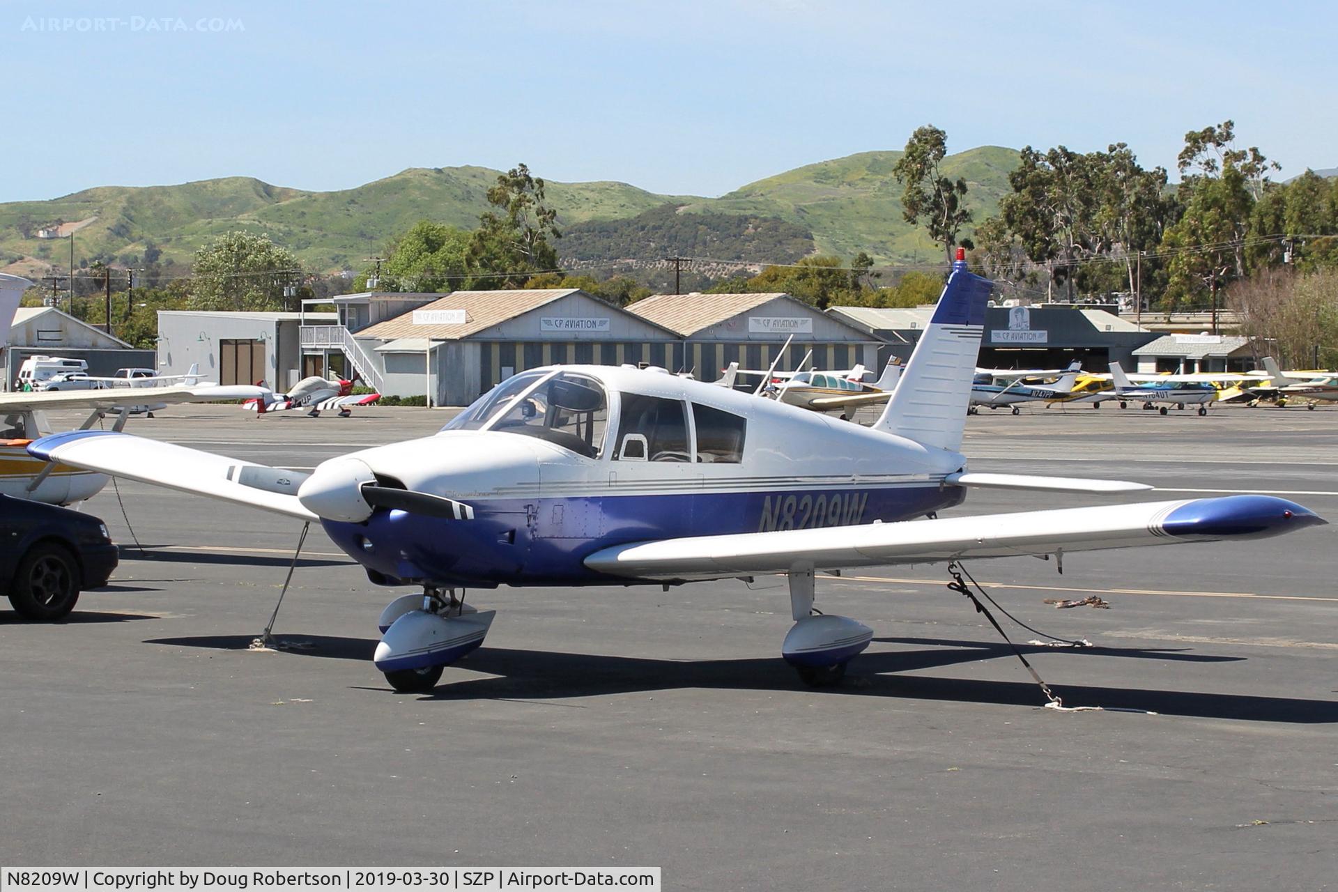 N8209W, 1965 Piper PA-28-180 Cherokee C C/N 28-2341, 1965 Piper PA-28-180 Cherokee C, Lycoming O-360-A3A 180 Hp