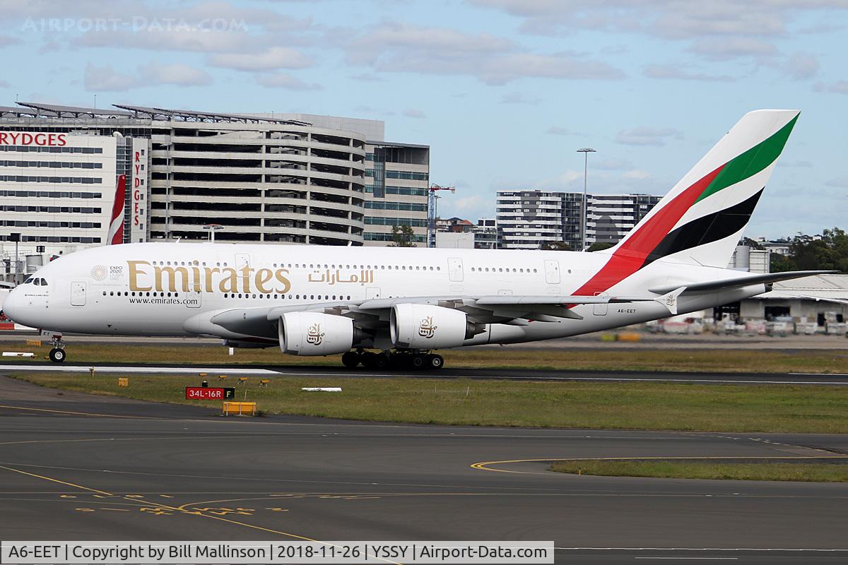 A6-EET, 2013 Airbus A380-861 C/N 142, back to DXB