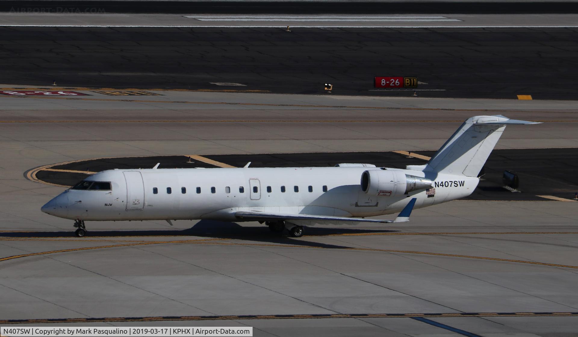 N407SW, 1994 Canadair CRJ-200LR (CL-600-2B19) C/N 7034, CL-600-2B19