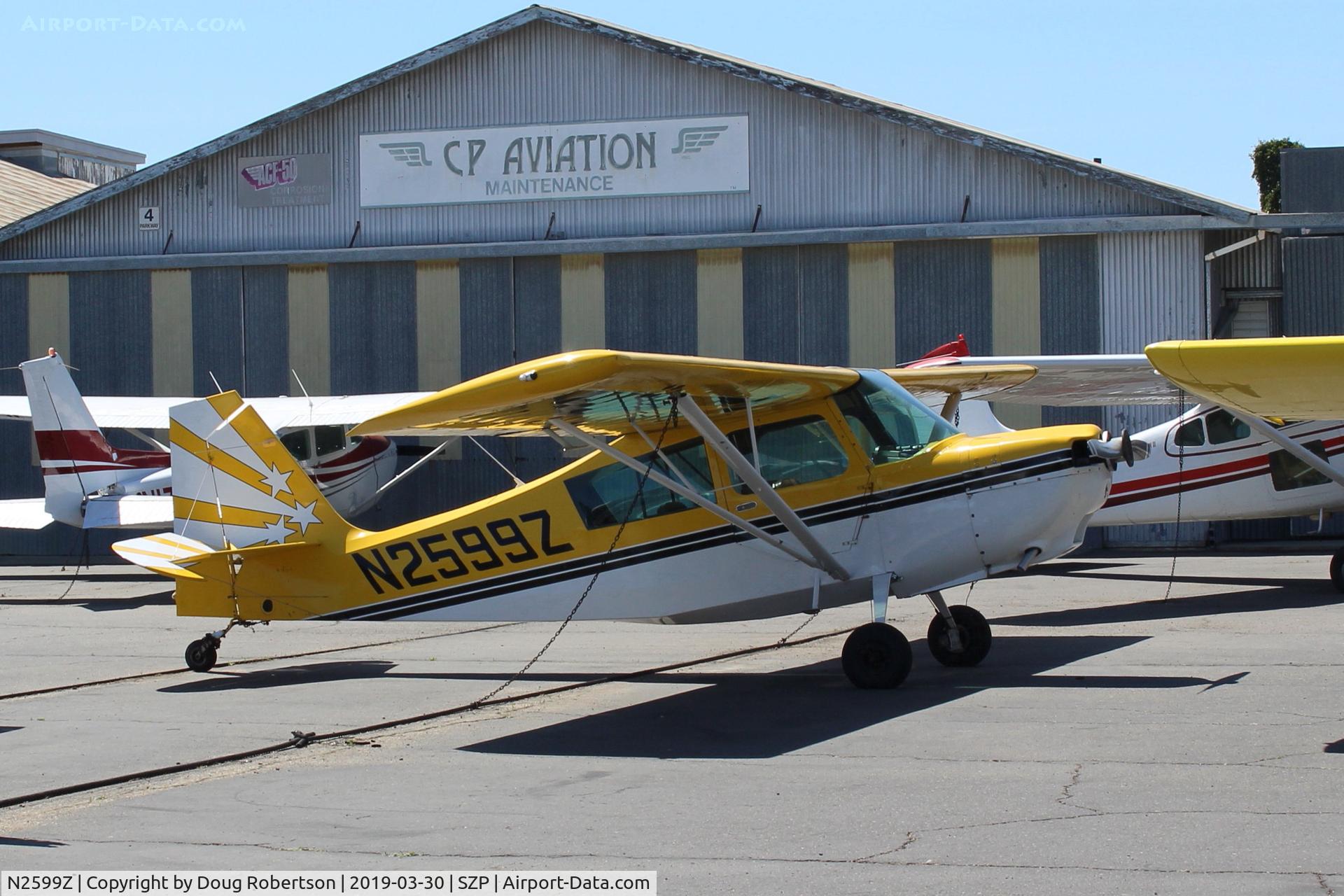 N2599Z, 1977 Bellanca 8KCAB Decathlon C/N 319-77, 1977 Bellanca 8KCAB DECATHLON, Lycoming AEIO-360 180 Hp, full inverted systems. On CP Aviation Ramp.