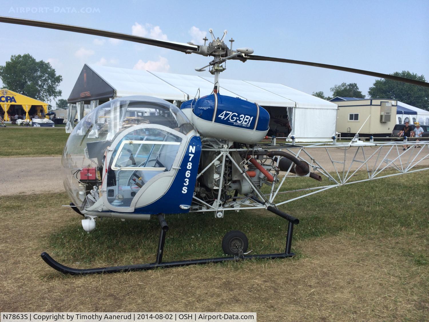 N7863S, Bell 47G-3B-1 Sioux C/N 6630, Bell 47G-3B-1, c/n: 6630
