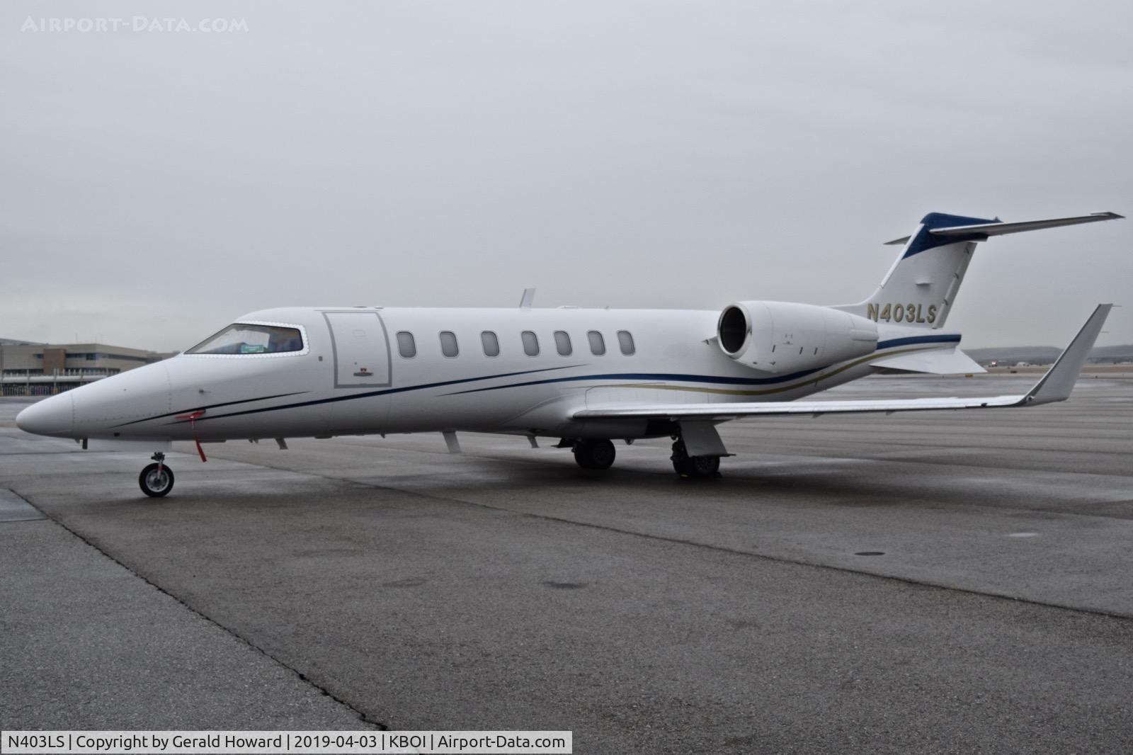 N403LS, 2009 Learjet Inc 45 C/N 2124, Parked on the north GA ramp.