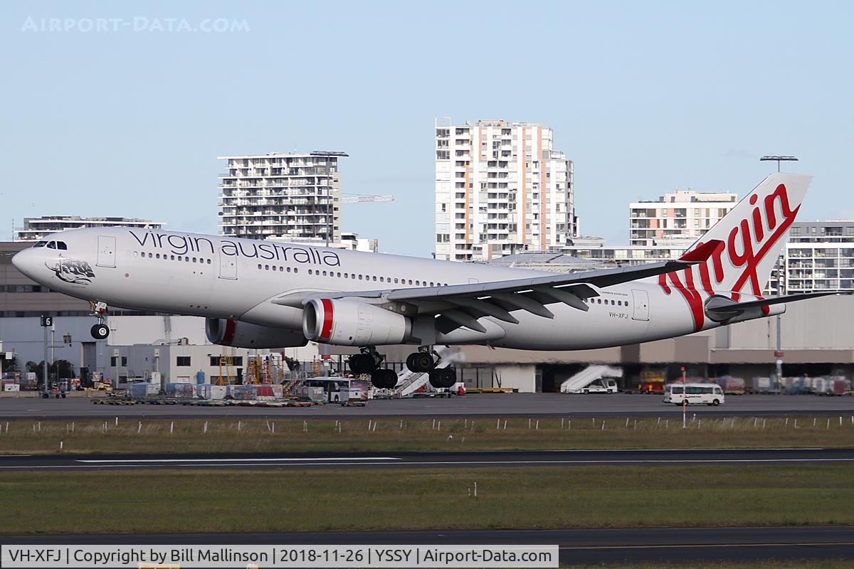 VH-XFJ, 2014 Airbus A330-243 C/N 1561, ready for 16R