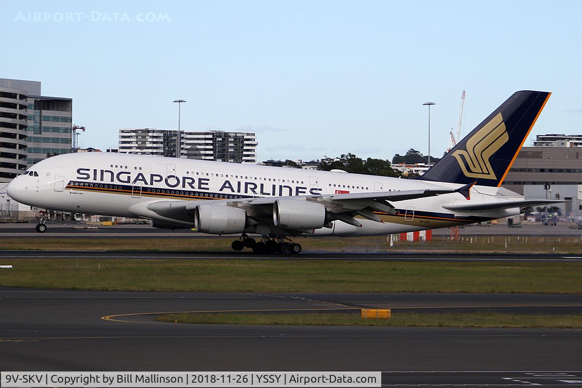 9V-SKV, 2017 Airbus A380-841 C/N 247, from SIN, SQ221