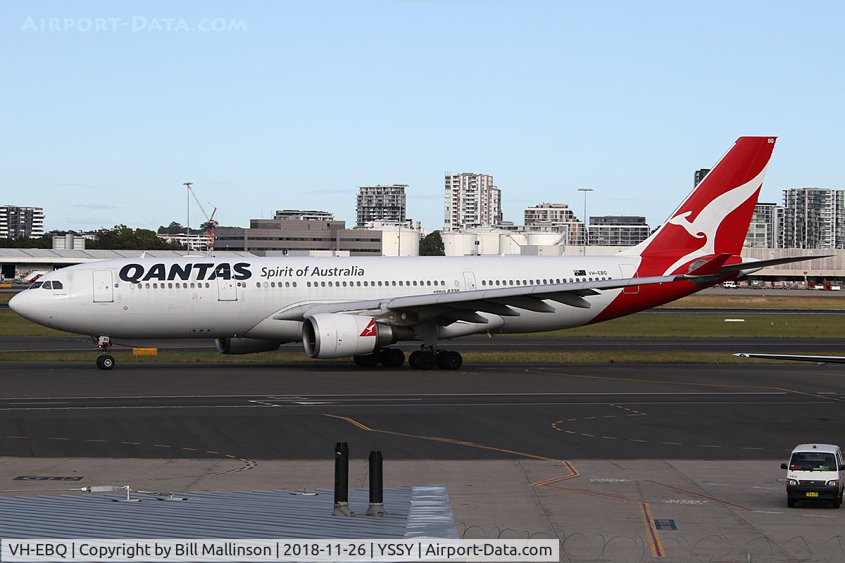 VH-EBQ, 2010 Airbus A330-202 C/N 1198, taxiing