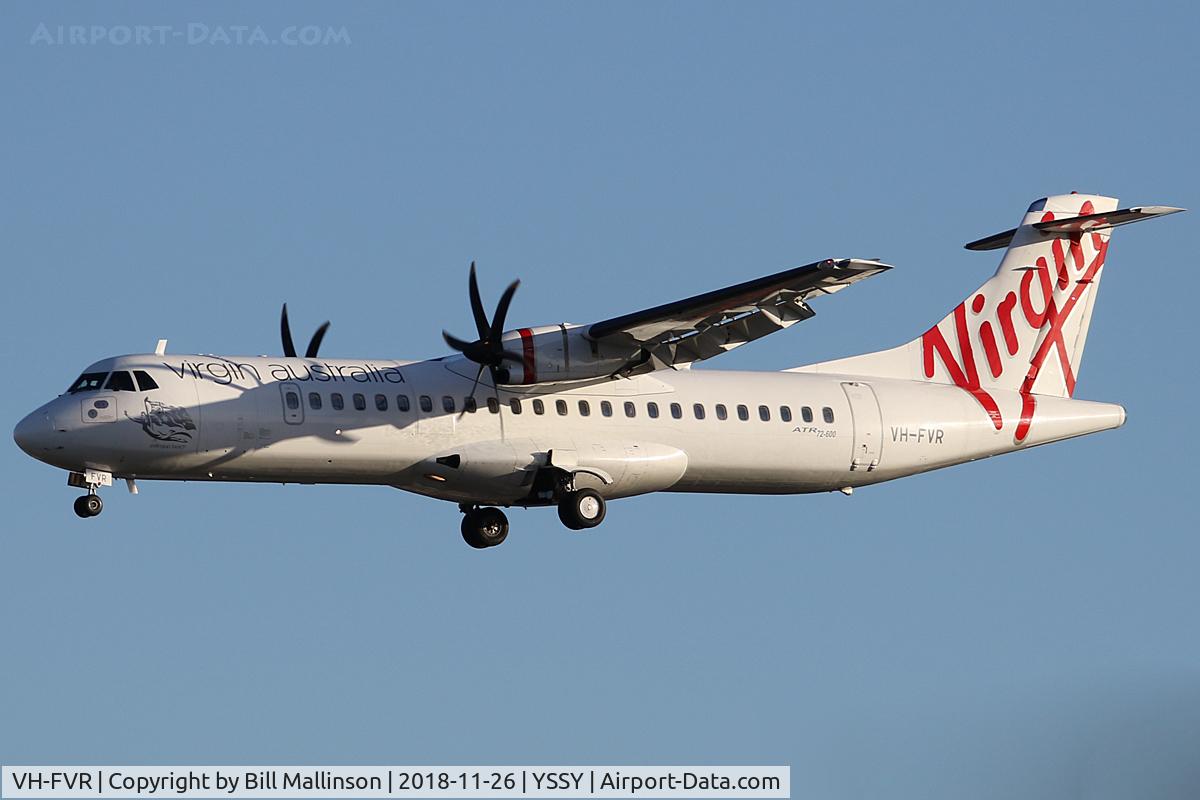 VH-FVR, 2012 ATR 72-600 (72-212A) C/N 1058, finals to two-five