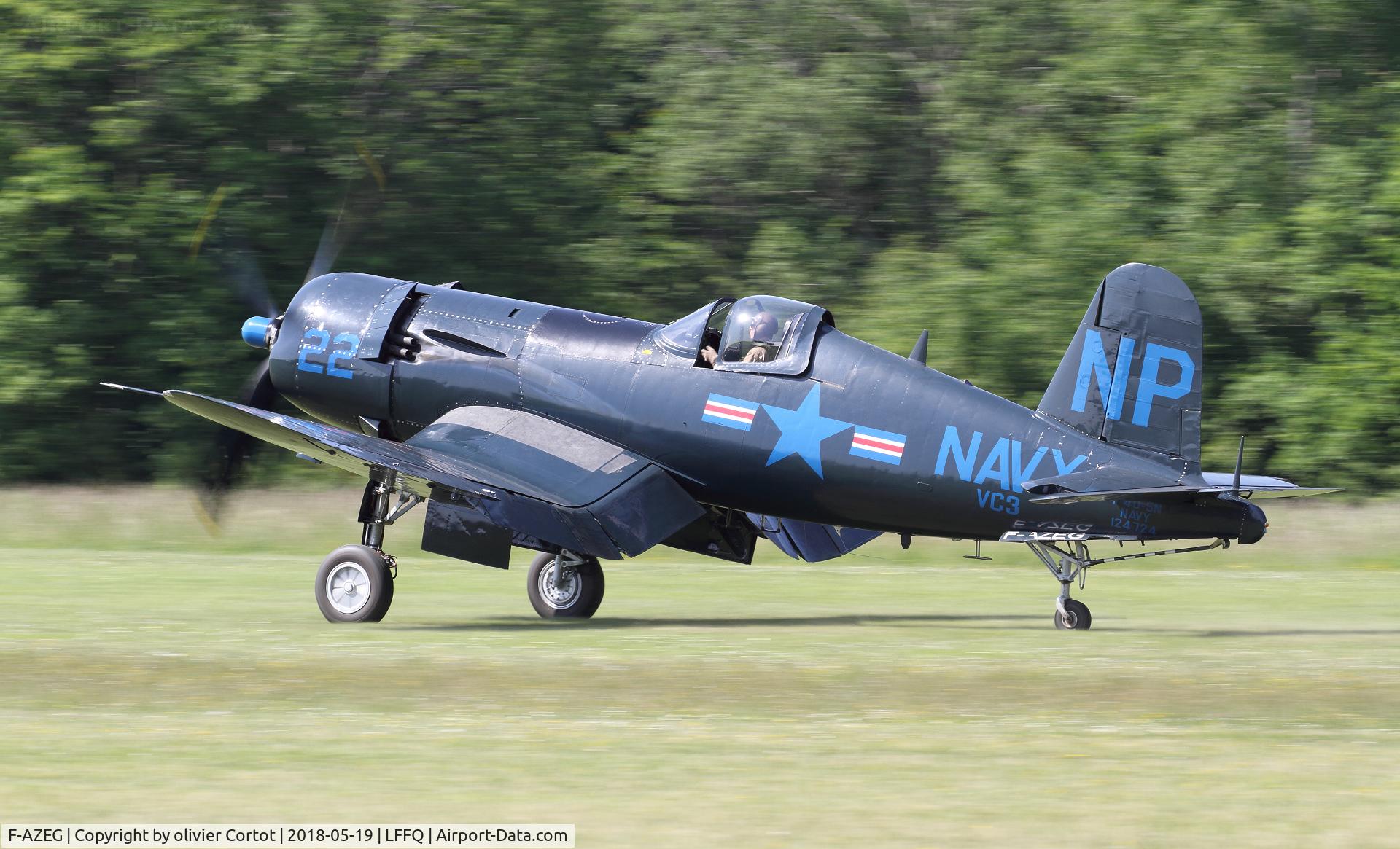 F-AZEG, 1944 Vought F4U-5NL Corsair C/N 124-724, flying again after years of retoration