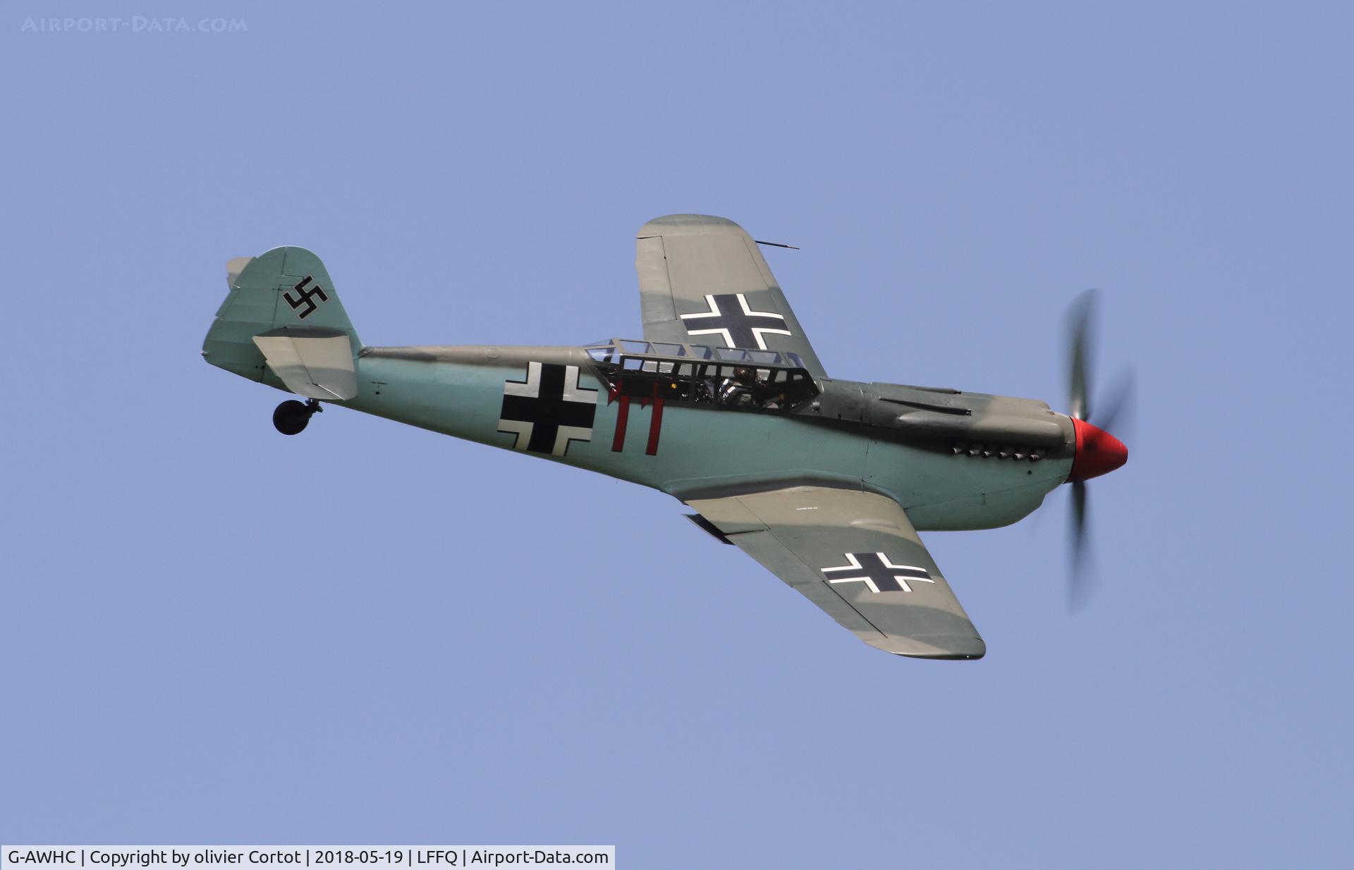 G-AWHC, 1954 Hispano HA-1112 M4L C/N 40/2, Ferte Alais airshow