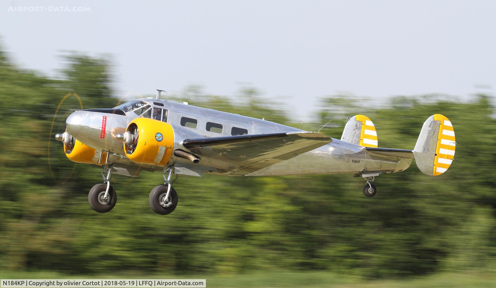 N184KP, 1952 Beech 3 TM C/N CA-130, Ferte alais airshow