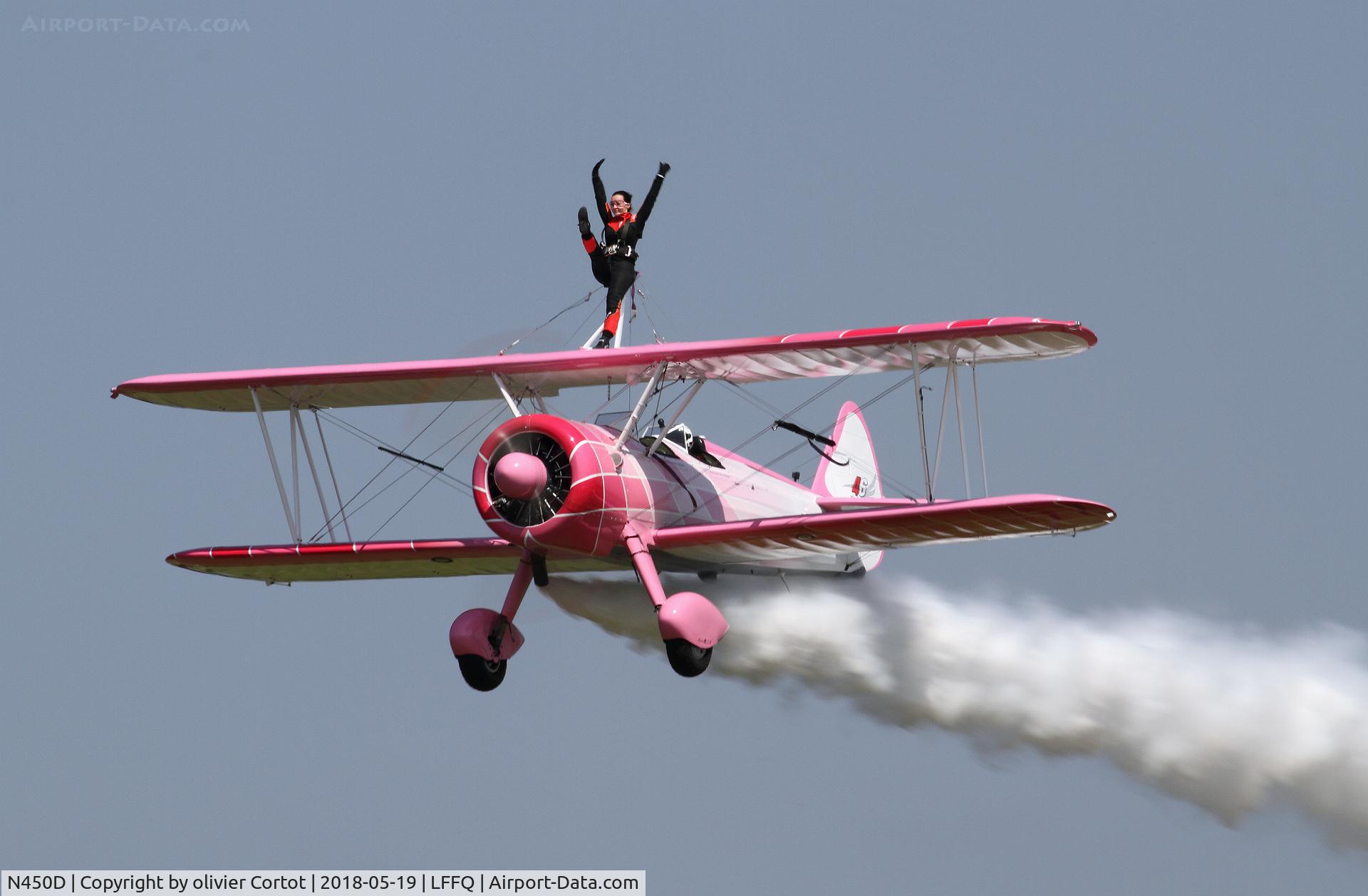 N450D, 1943 Boeing PT-13D Kaydet (E75) C/N 75-5099, Ferte alais airshow