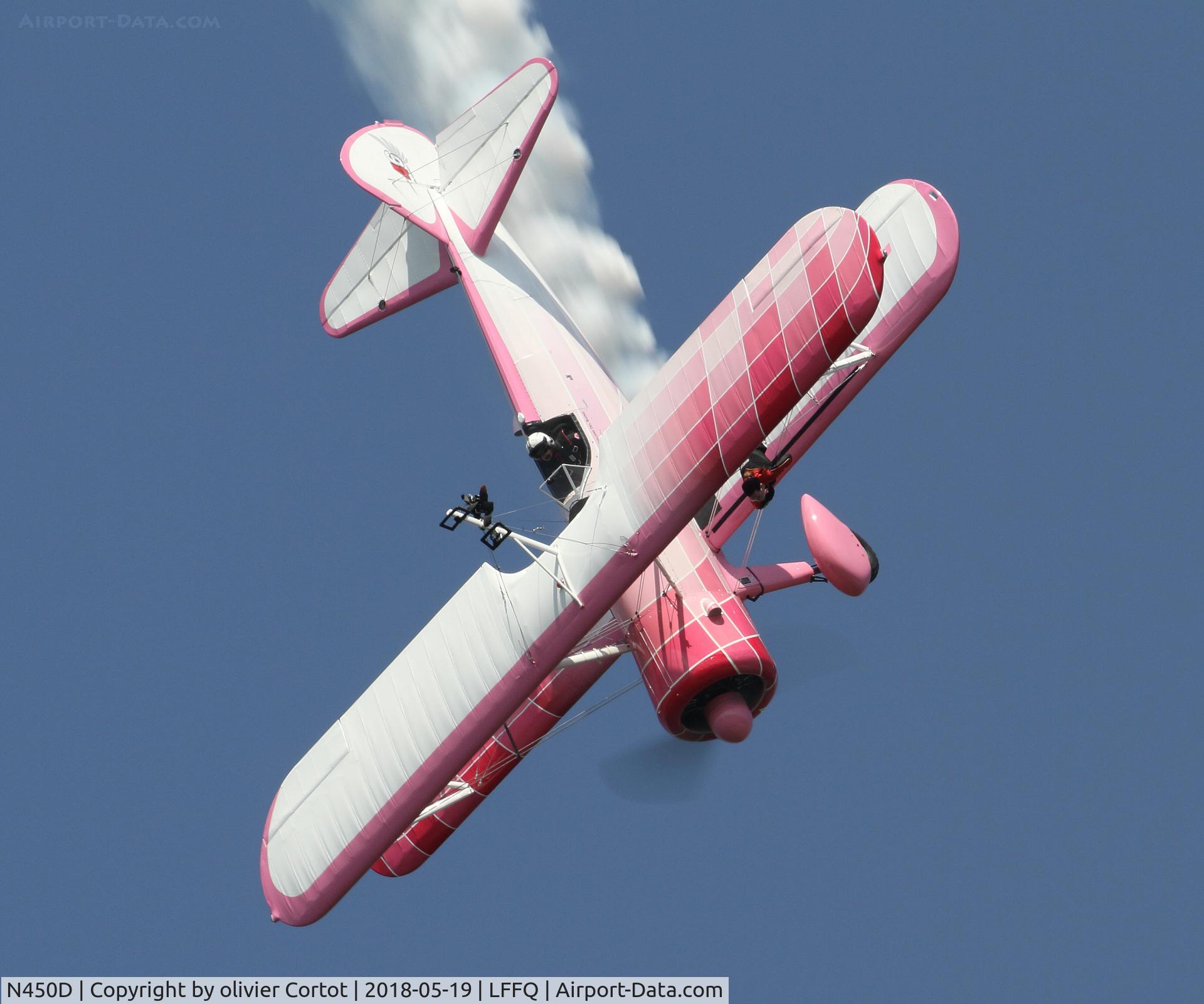 N450D, 1943 Boeing PT-13D Kaydet (E75) C/N 75-5099, Ferte alais airshow