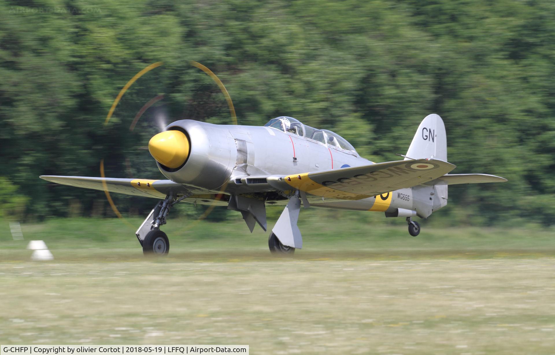 G-CHFP, 1952 Hawker Sea Fury T.20 C/N 41H/636070, Ferte alais airshow
