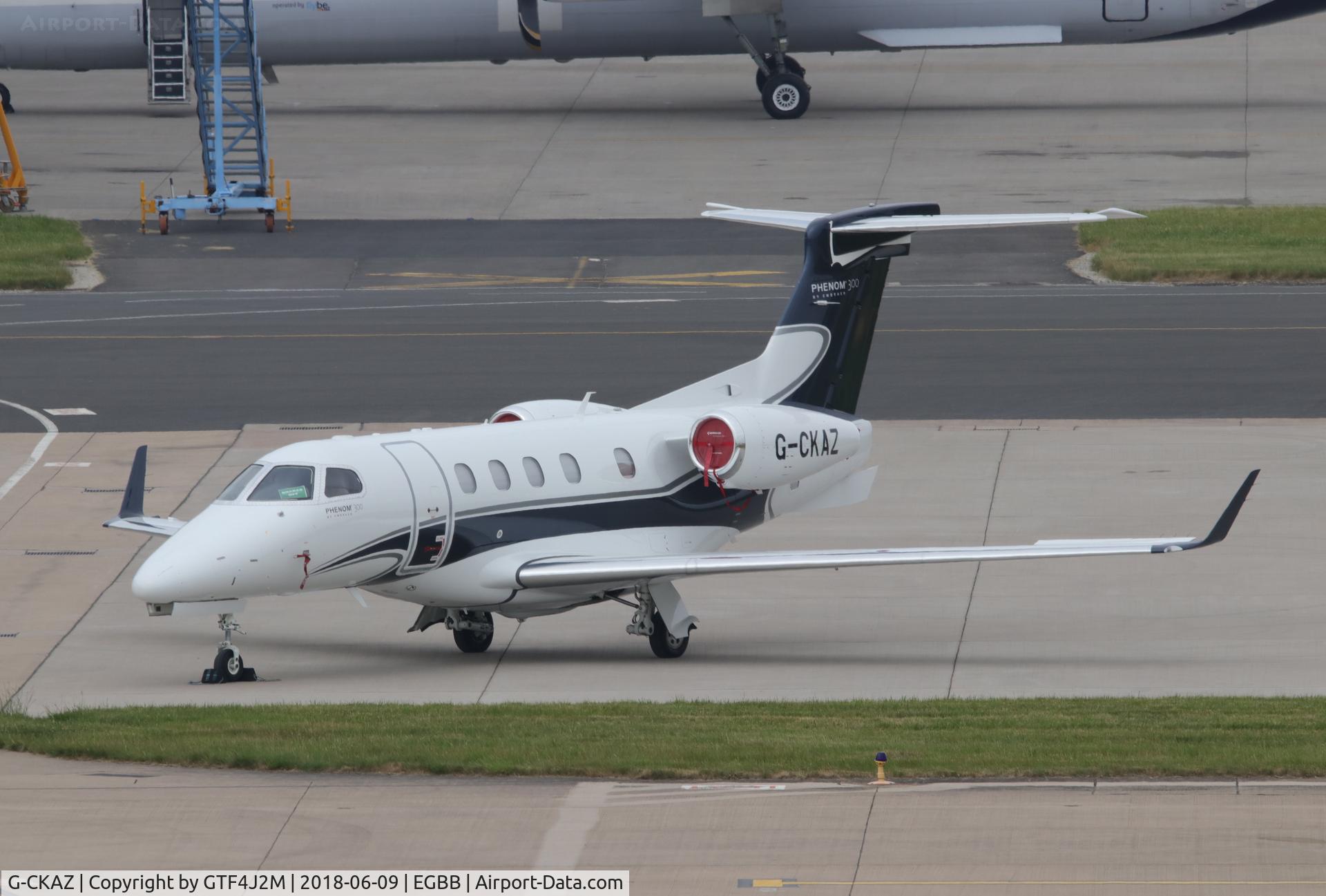 G-CKAZ, 2017 Embraer EMB-505 Phenom 300 C/N 50500409, G-CKAZ at Birmingham 9.6.18