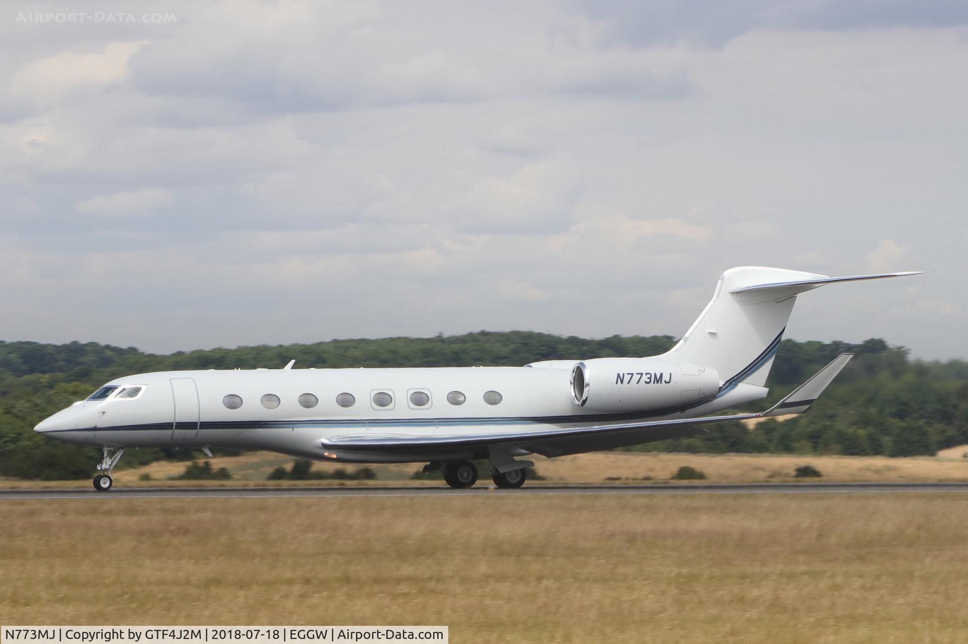 N773MJ, 2013 Gulfstream Aerospace G650 (G-VI) C/N 6048, N773MJ at Lton 18.7.18