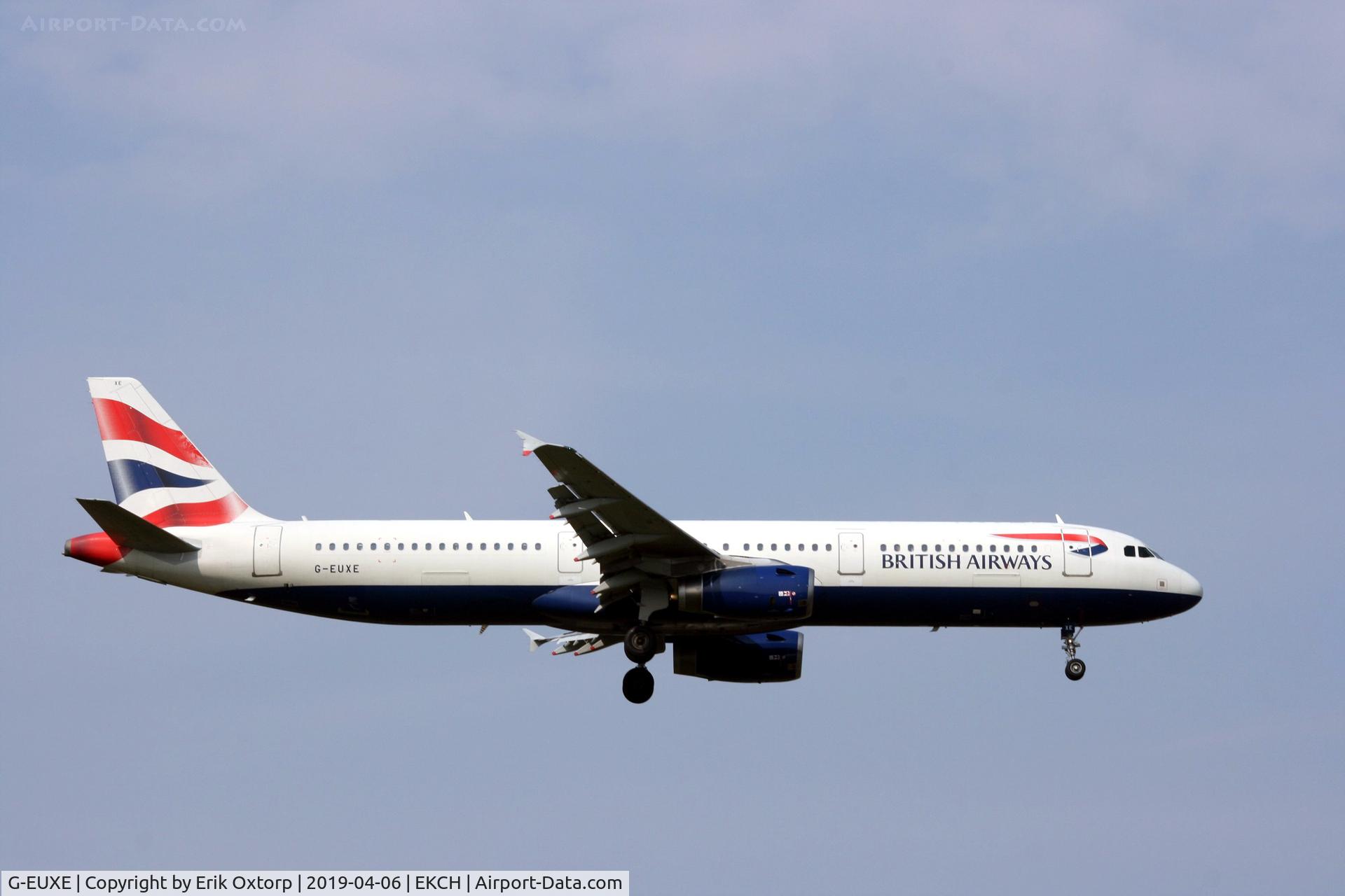 G-EUXE, 2004 Airbus A321-231 C/N 2323, G-EUXE landing rw 04L