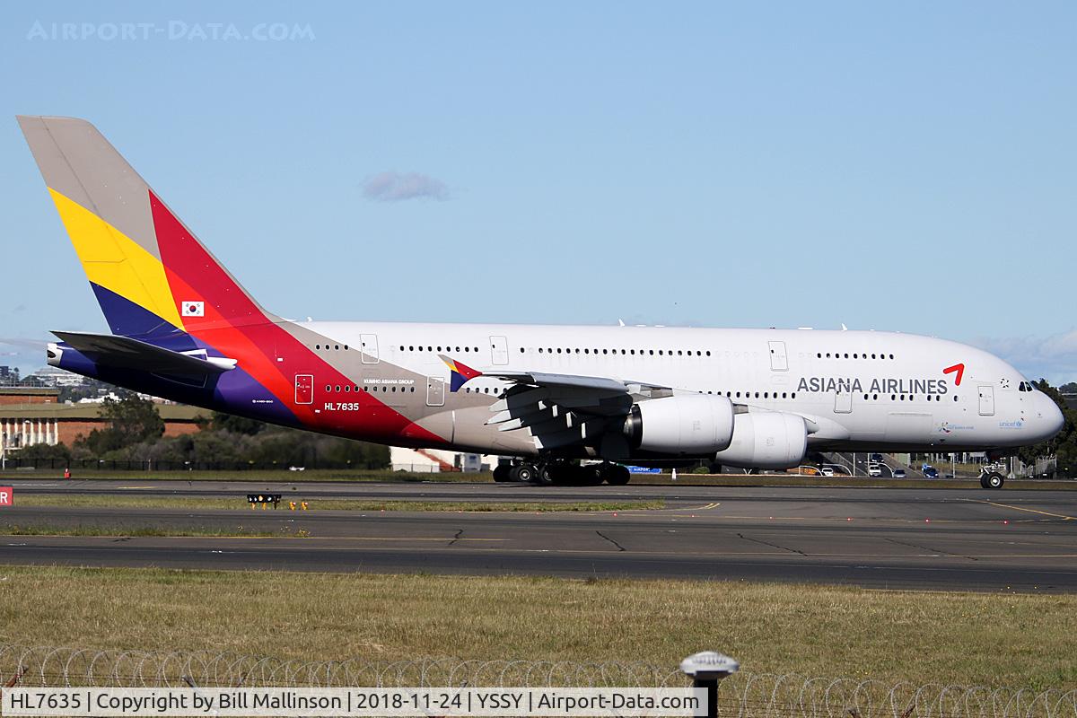 HL7635, 2015 Airbus A380-841 C/N 183, taxiing