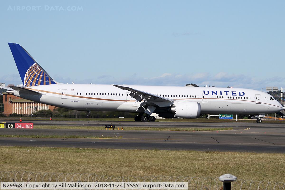 N29968, 2017 Boeing 787-9 Dreamliner Dreamliner C/N 60141, taxiing