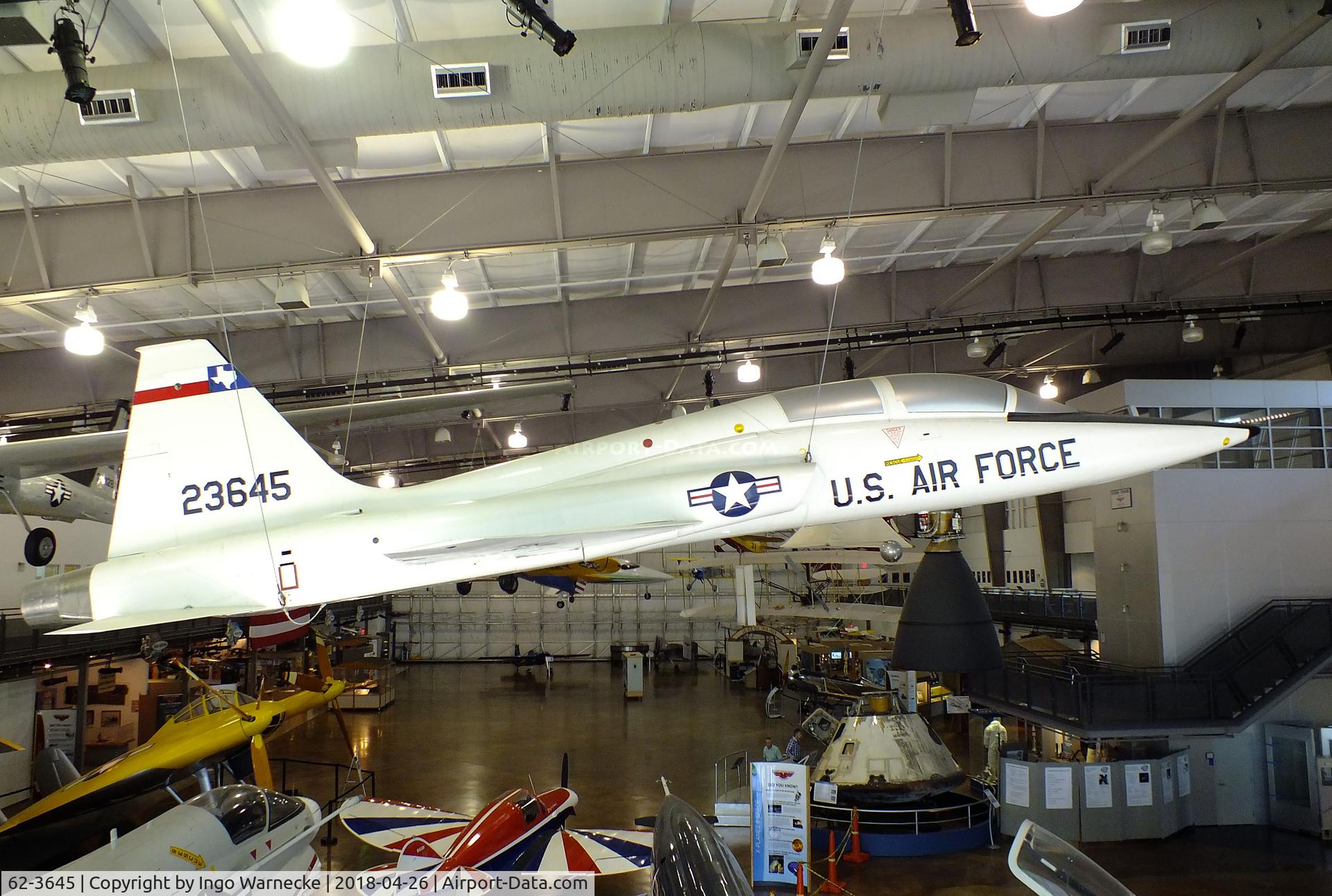 62-3645, 1962 Northrop T-38A Talon C/N N.5350, Northrop T-38A Talon at the Frontiers of Flight Museum, Dallas TX