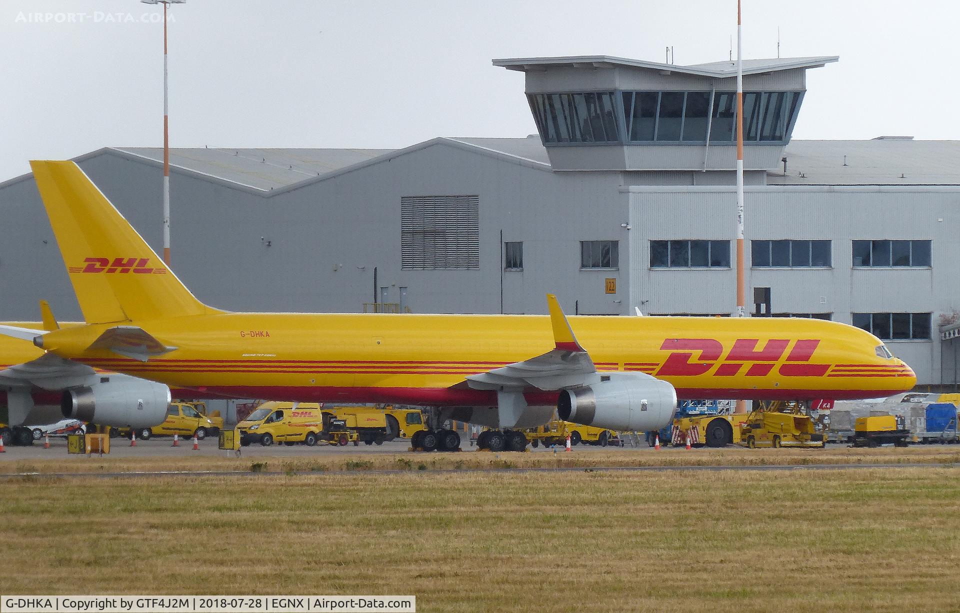 G-DHKA, 1998 Boeing 757-23N/F C/N 29330, G-DHKA  at East Midlands 28.7.18