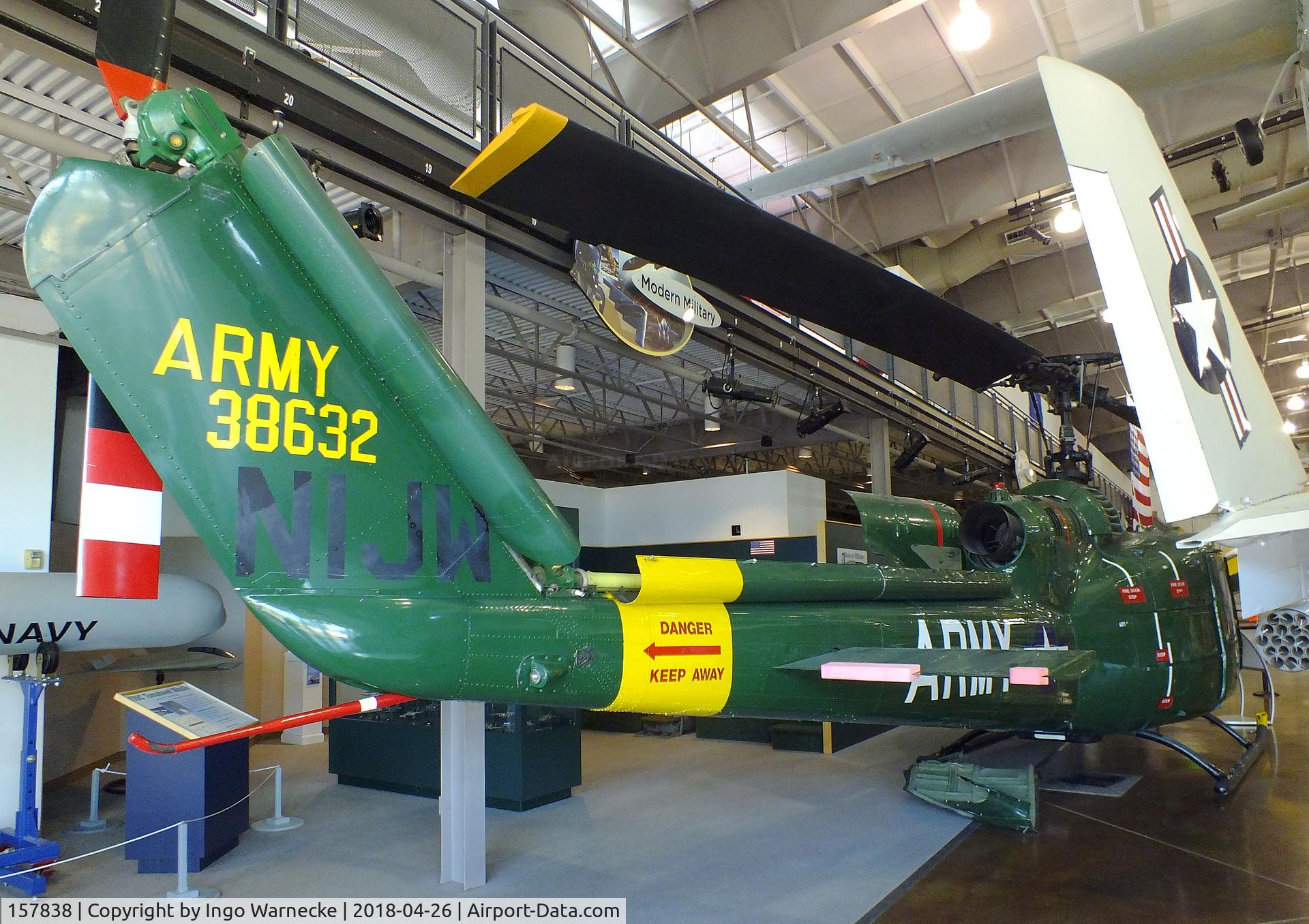 157838, Bell TH-1L Iroquois C/N 6433, Bell TH-1L Iroquois at the Frontiers of Flight Museum, Dallas TX