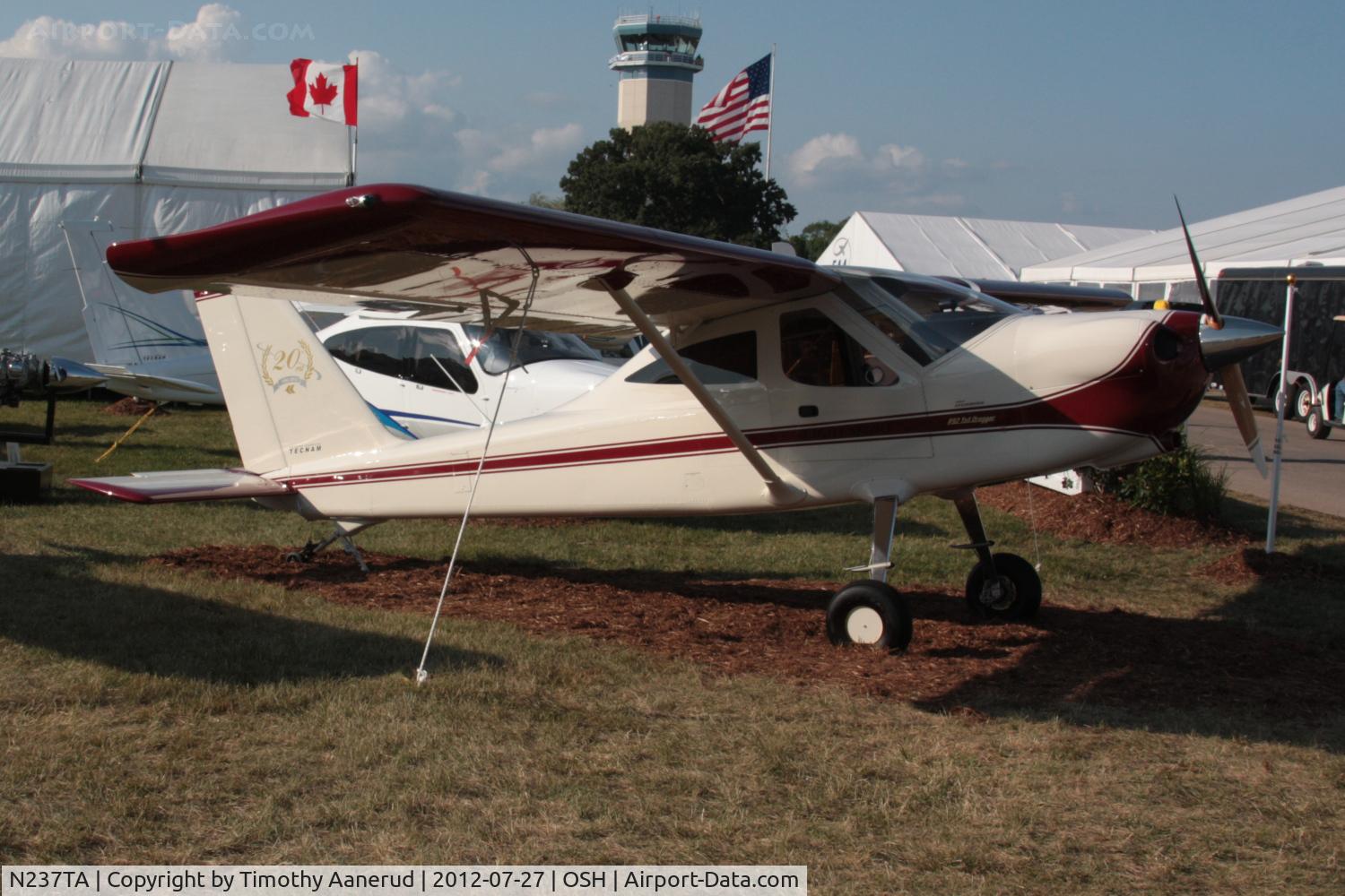 N237TA, 2012 Tecnam P-92 Echo C/N 1414, 2012 COSTRUZIONI AERONAUTICHE TECNA P92 TAIL DRAGGER, c/n: 1414.  No N-Number when on display at AirVenture 2012.