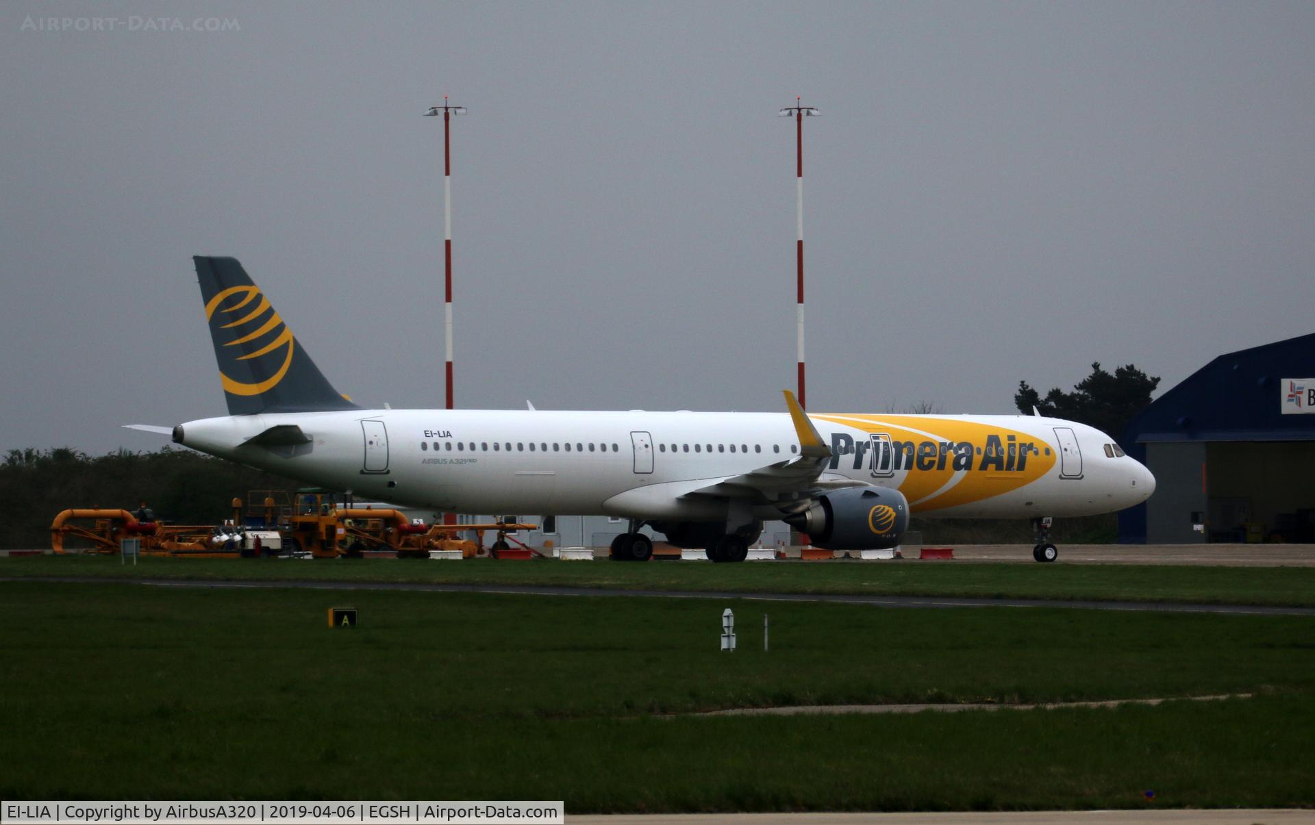 EI-LIA, 2018 Airbus A321-251N C/N 8260, Seen parked on the Eastern Ramp