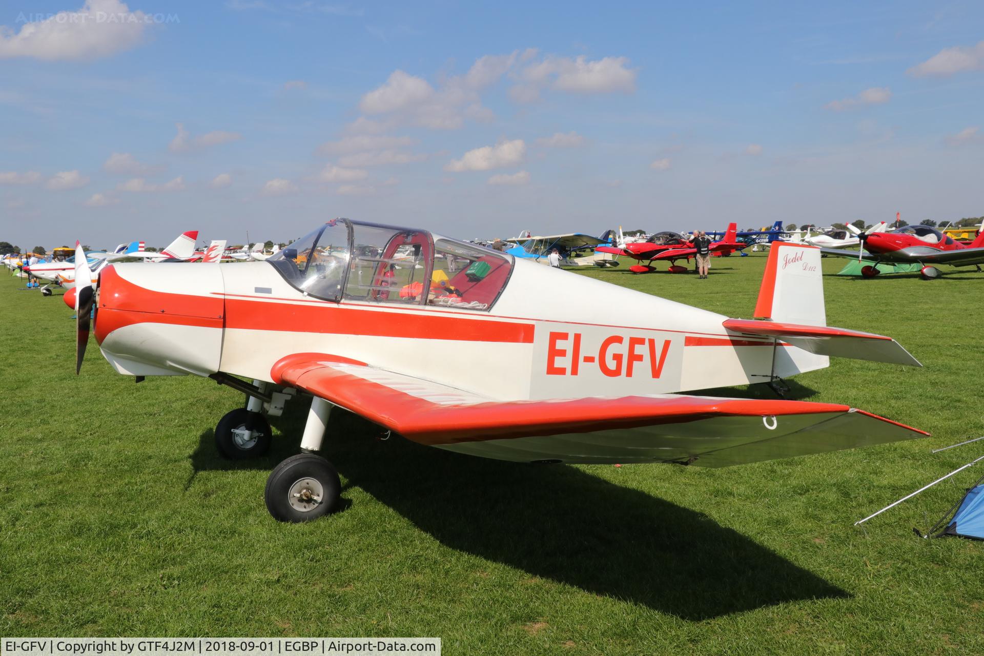 EI-GFV, Wassmer (Jodel) D-112 Club C/N 1175, EI-GFV  at Sywell 1.9.18
