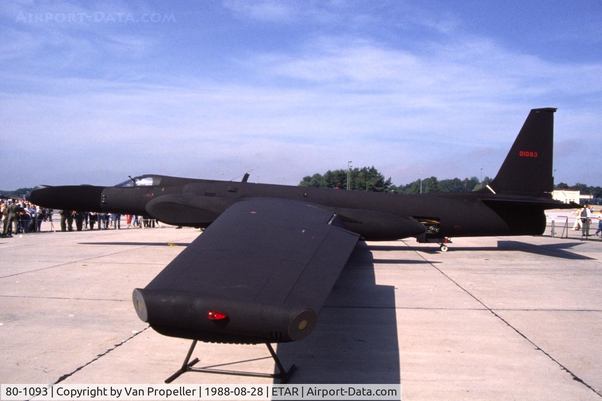 80-1093, 1980 Lockheed U-2S (TR-1A) C/N 093, USAF Lockheed TR-1A at Ramstein air base, Germany, 1988