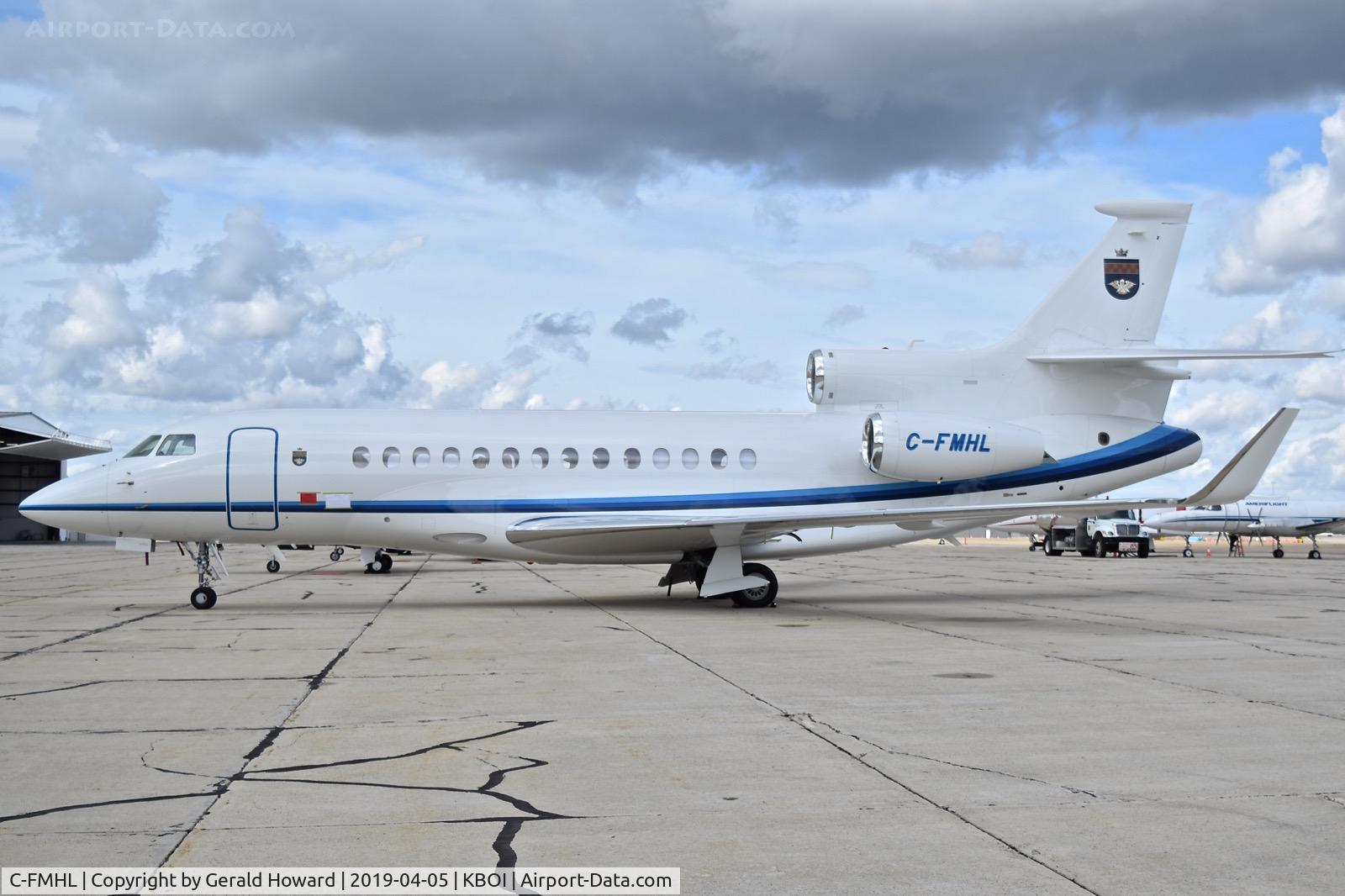 C-FMHL, 2012 Dassault Falcon 7X C/N 172, Parked on the sough GA ramp.