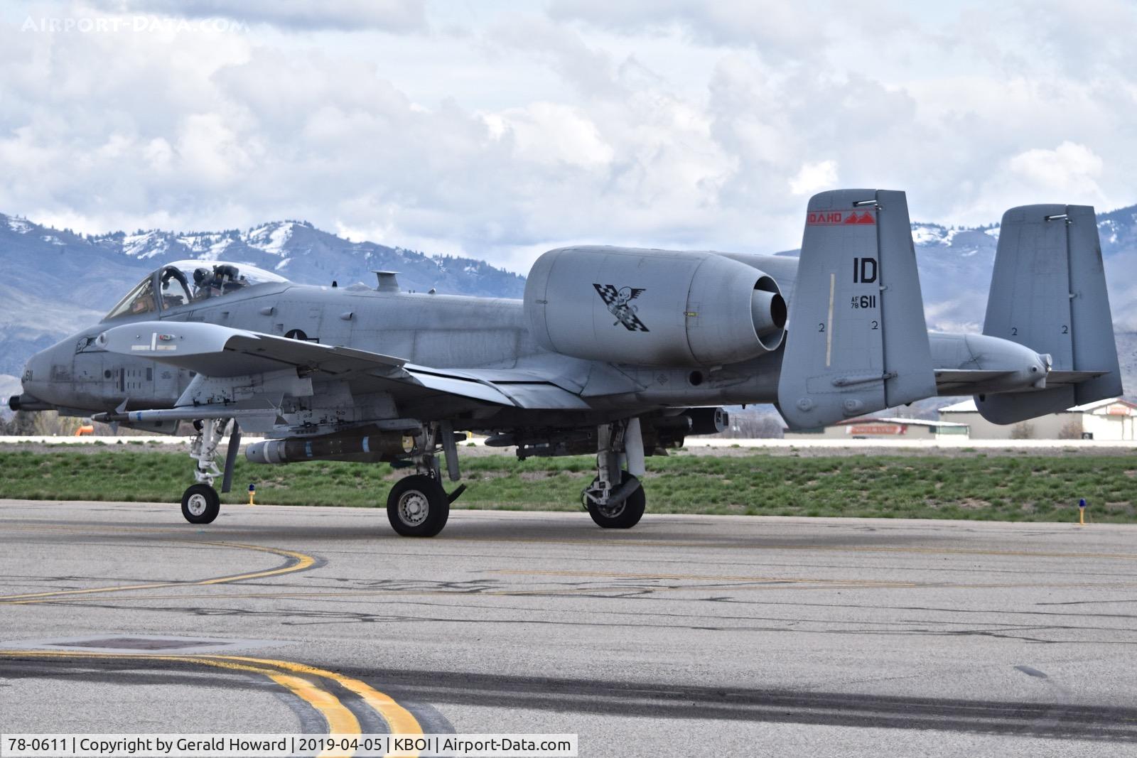 78-0611, 1978 Fairchild Republic A-10C Thunderbolt II C/N A10-0231, Taxiing to RWY 10R.