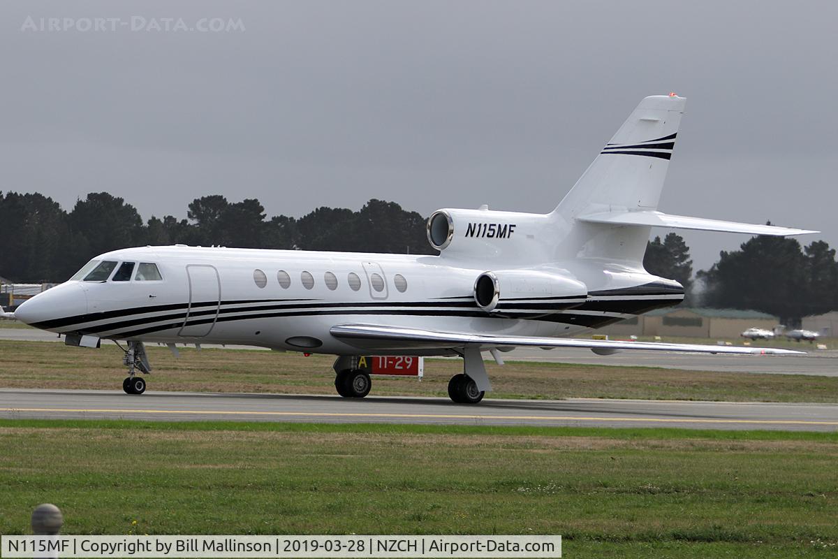 N115MF, 2002 Dassault-Breguet Falcon 50 C/N 330, taxi to Garden City