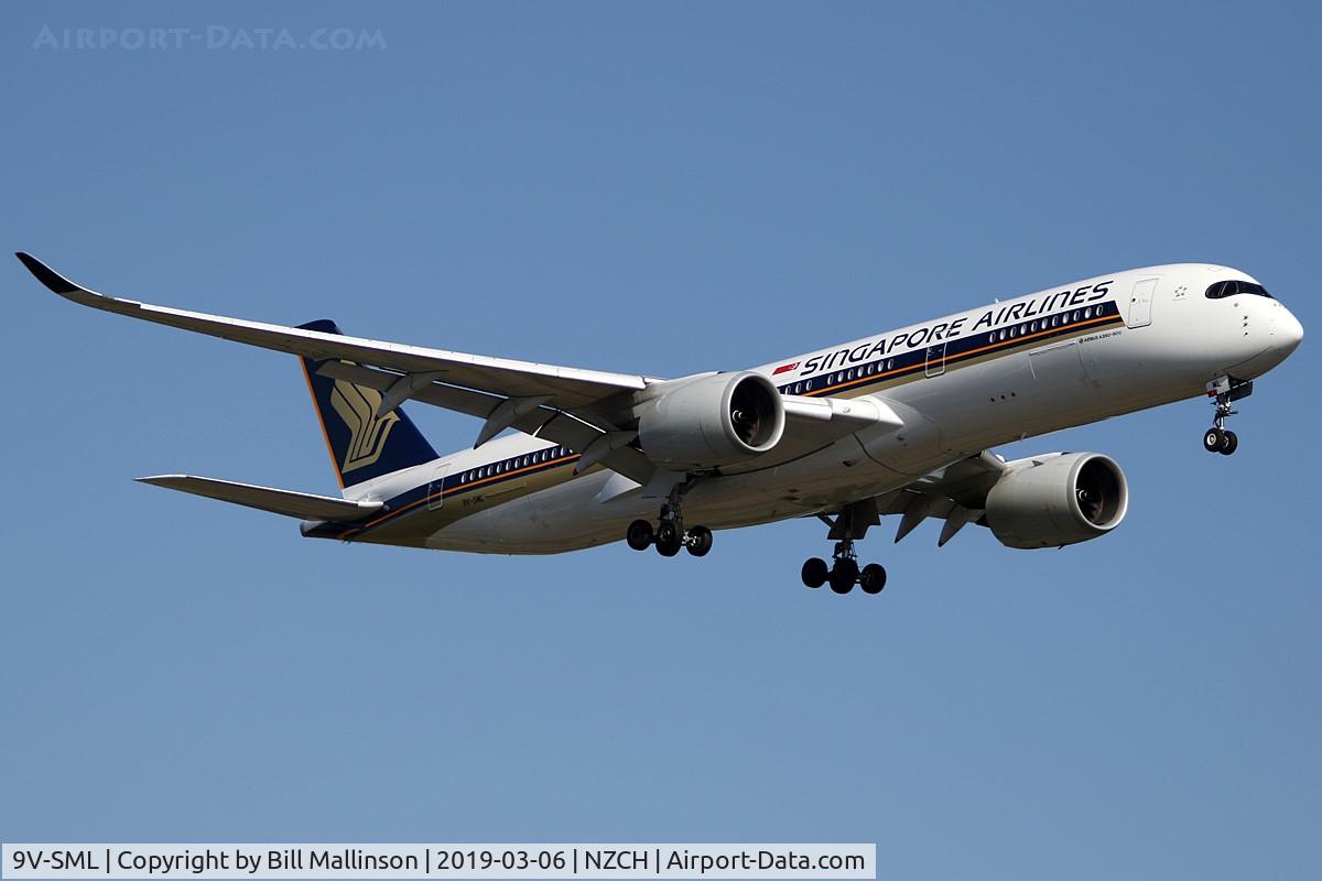 9V-SML, 2017 Airbus A350-941 C/N 096, SQ297