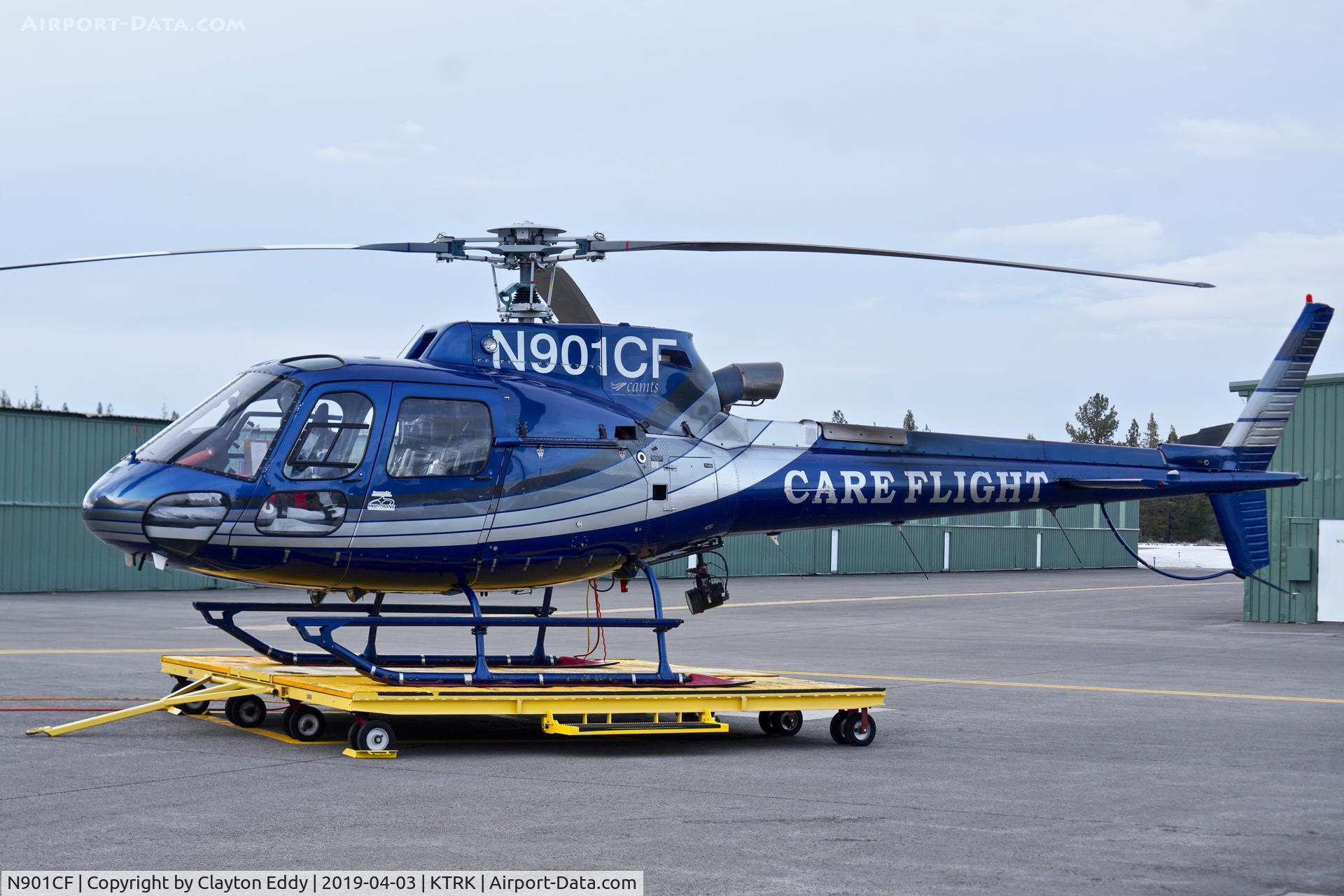 N901CF, 2006 Eurocopter AS-350B-3 Ecureuil Ecureuil C/N 4160, Truckee Airport California 2019.