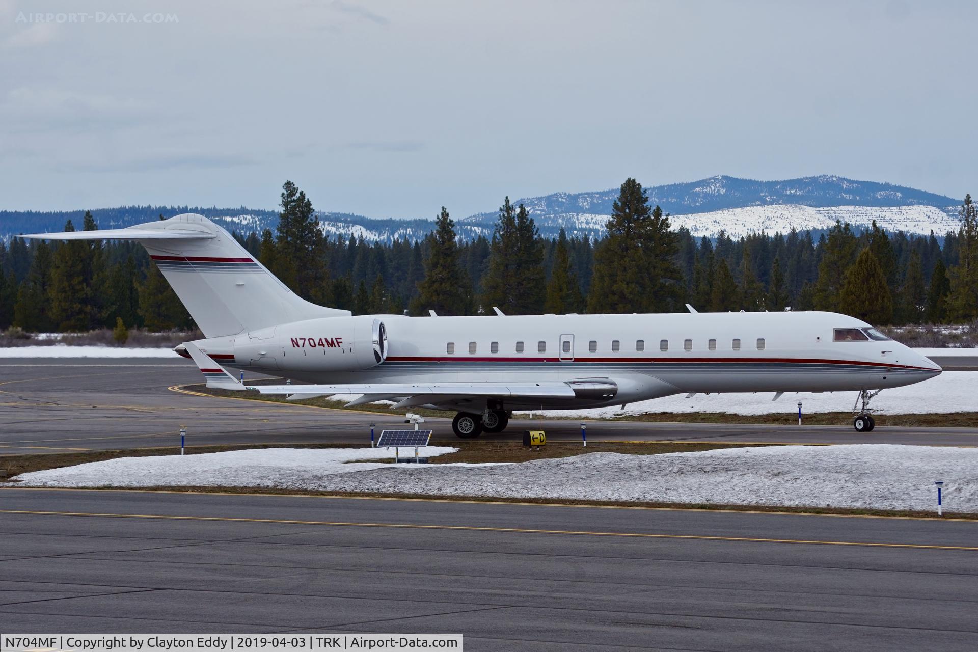 N704MF, 1999 Bombardier BD-700-1A10 Global Express C/N 9065, Truckee Airport California 2019.