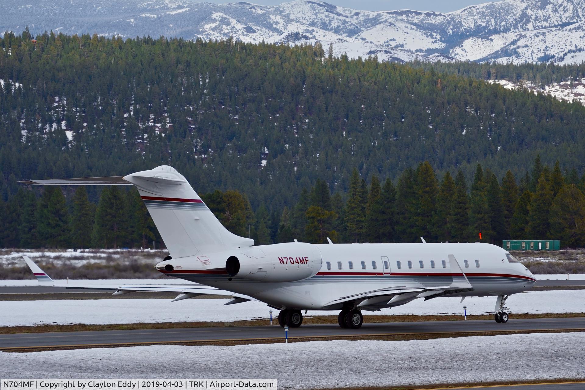 N704MF, 1999 Bombardier BD-700-1A10 Global Express C/N 9065, Truckee Airport California 2019.