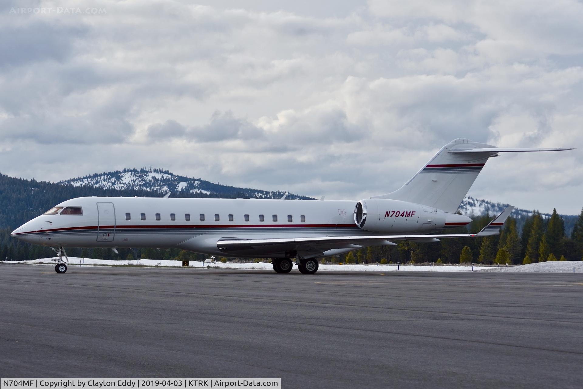 N704MF, 1999 Bombardier BD-700-1A10 Global Express C/N 9065, Truckee Airport California 2019.