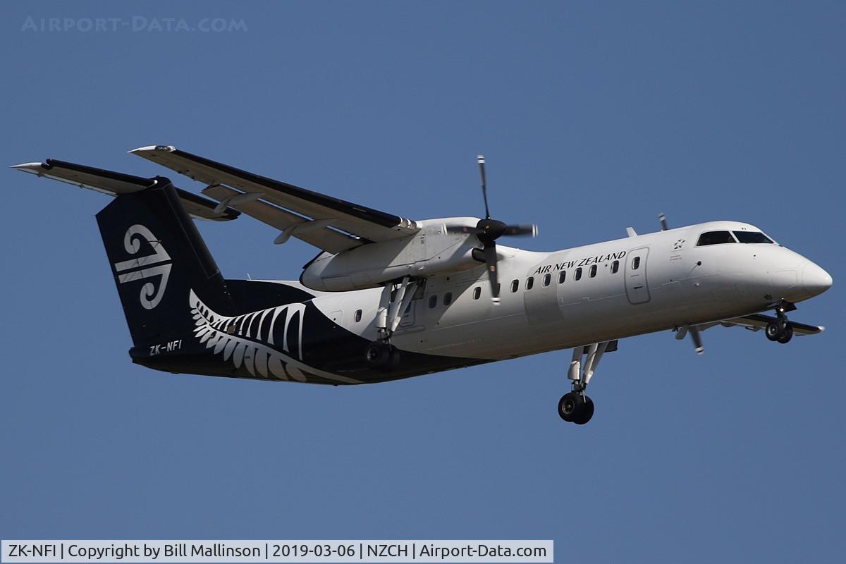 ZK-NFI, 2009 De Havilland Canada DHC-8-311 Dash 8 C/N 671, finals to 02