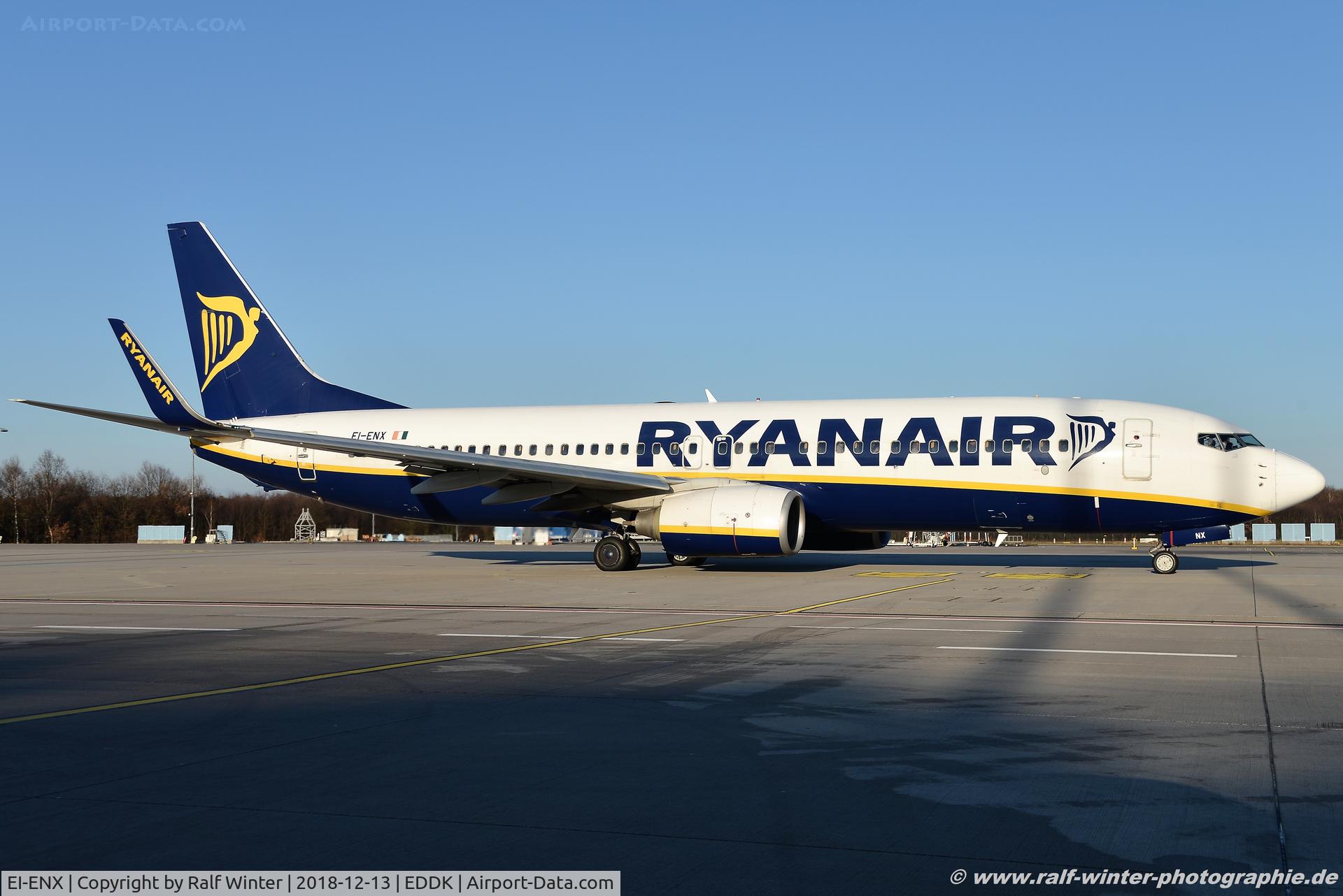 EI-ENX, 2010 Boeing 737-8AS C/N 40305, Boeing 737-8AS(W) - FR RYR Ryanair - 40305 - EI-ENX - 13.12.2018 - CGN