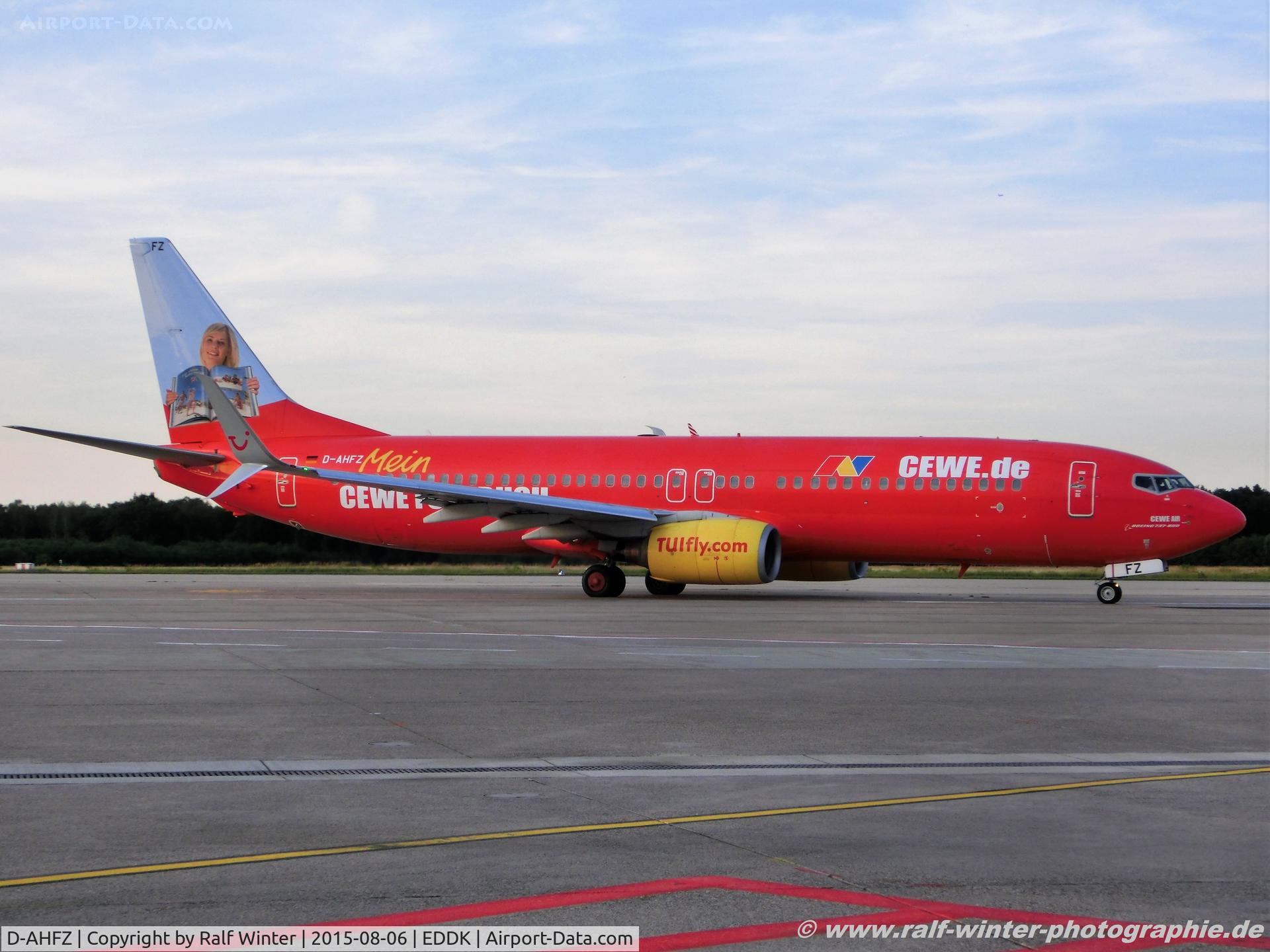 D-AHFZ, 2001 Boeing 737-8K5 C/N 30883, Boeing 737-8K5(W) - X3 TUI TUIFly 'Cewe de' - 30883 - D-AHFZ - 06.08.2015 - CGN