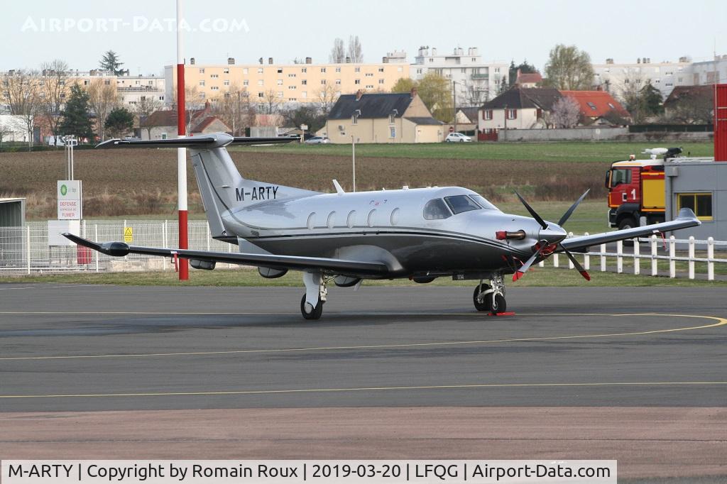 M-ARTY, 2009 Pilatus PC-12/47E C/N 1114, Parked