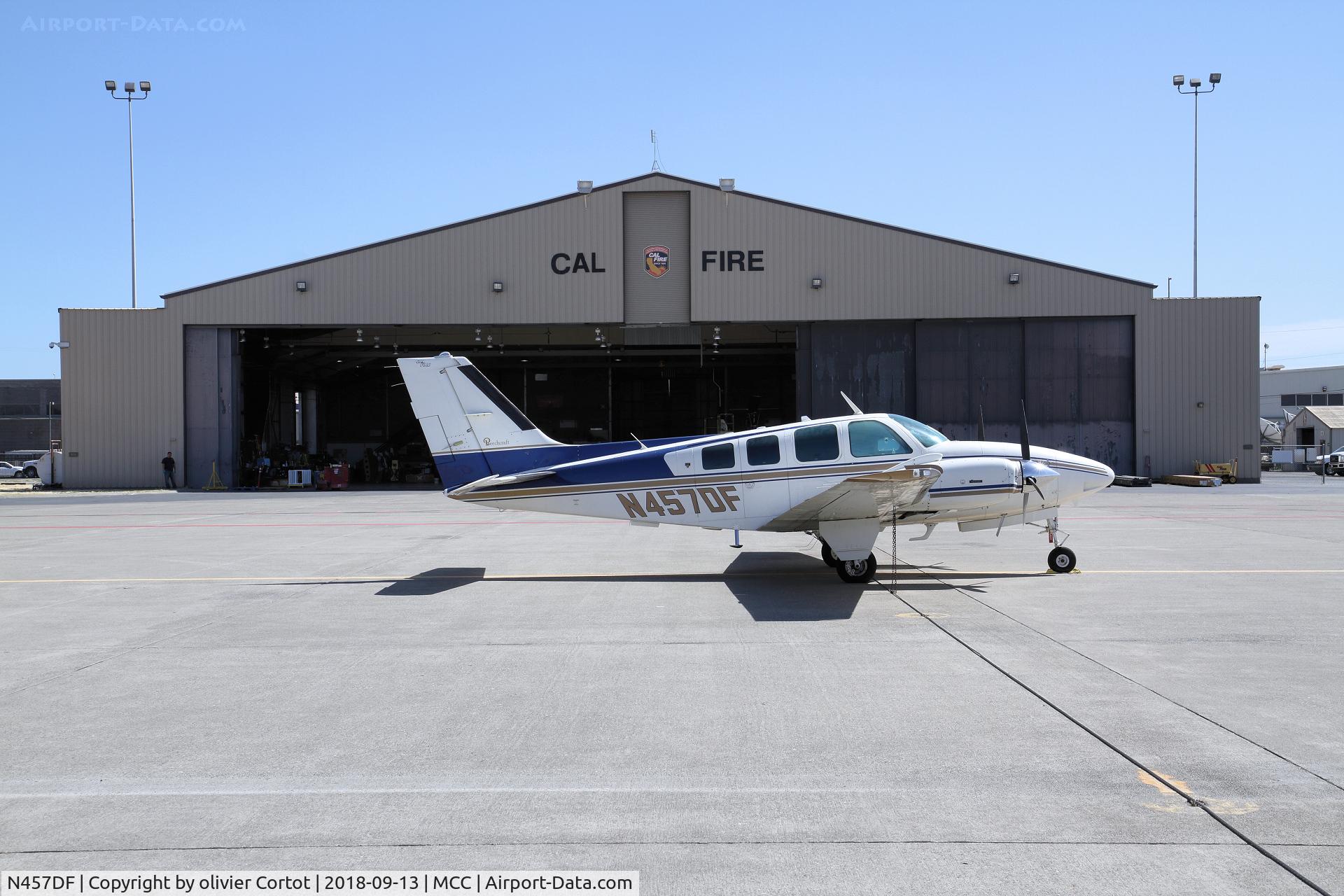 N457DF, 1982 Beech 58 Baron C/N TH-1354, Sacramento CDF base