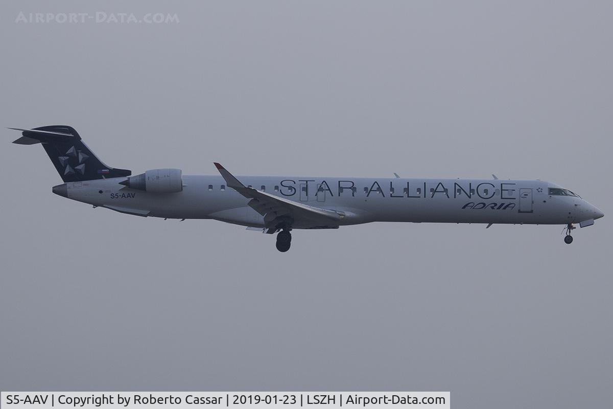 S5-AAV, 2012 Bombardier CRJ-900LR (CL-600-2D24) C/N 15284, Zurich - Kloten