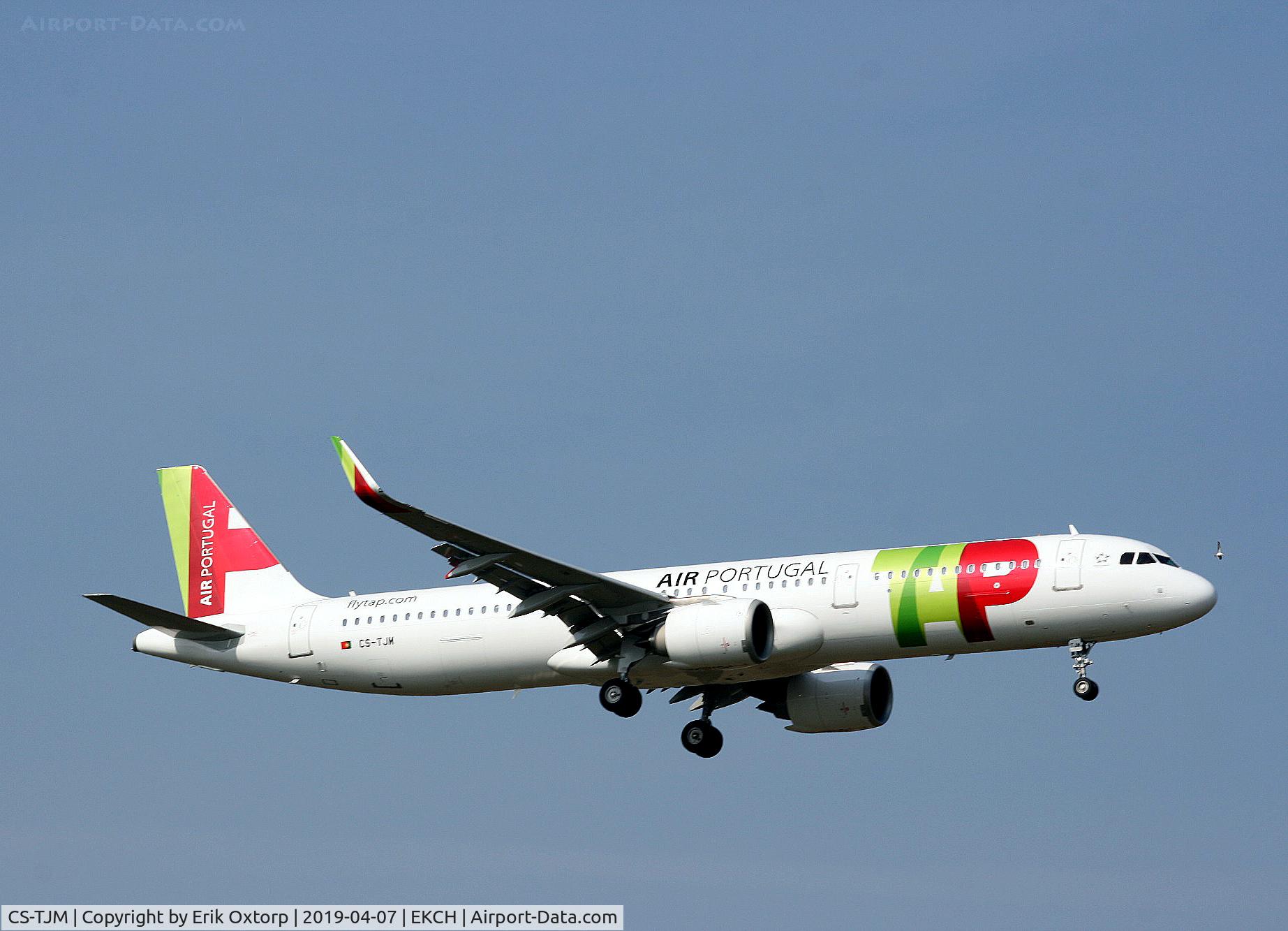 CS-TJM, 2018 Airbus A321-251N C/N 8145, CS-TJM landing rw 04L